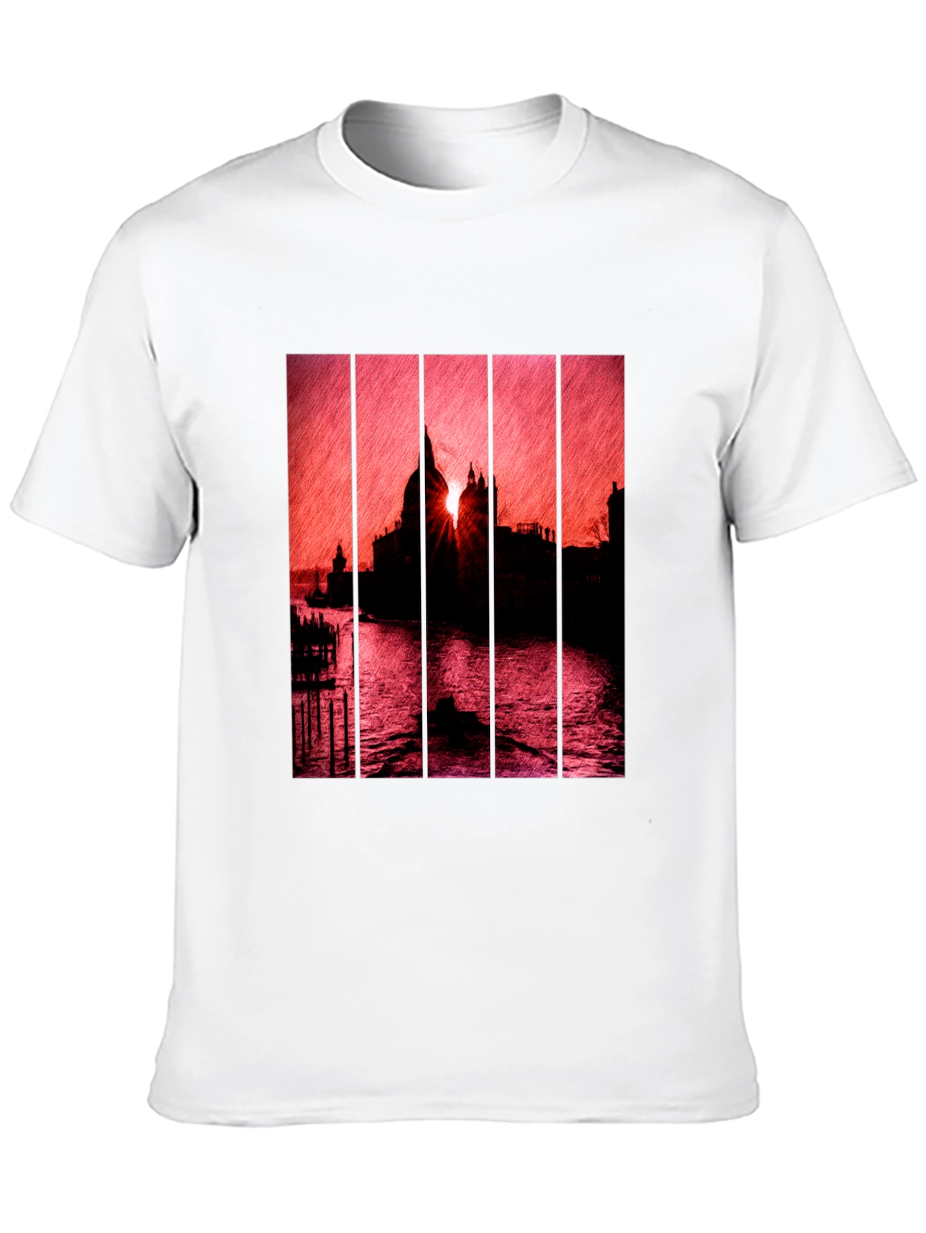 Venice Sunset Graphic Tee - Premium Comfort