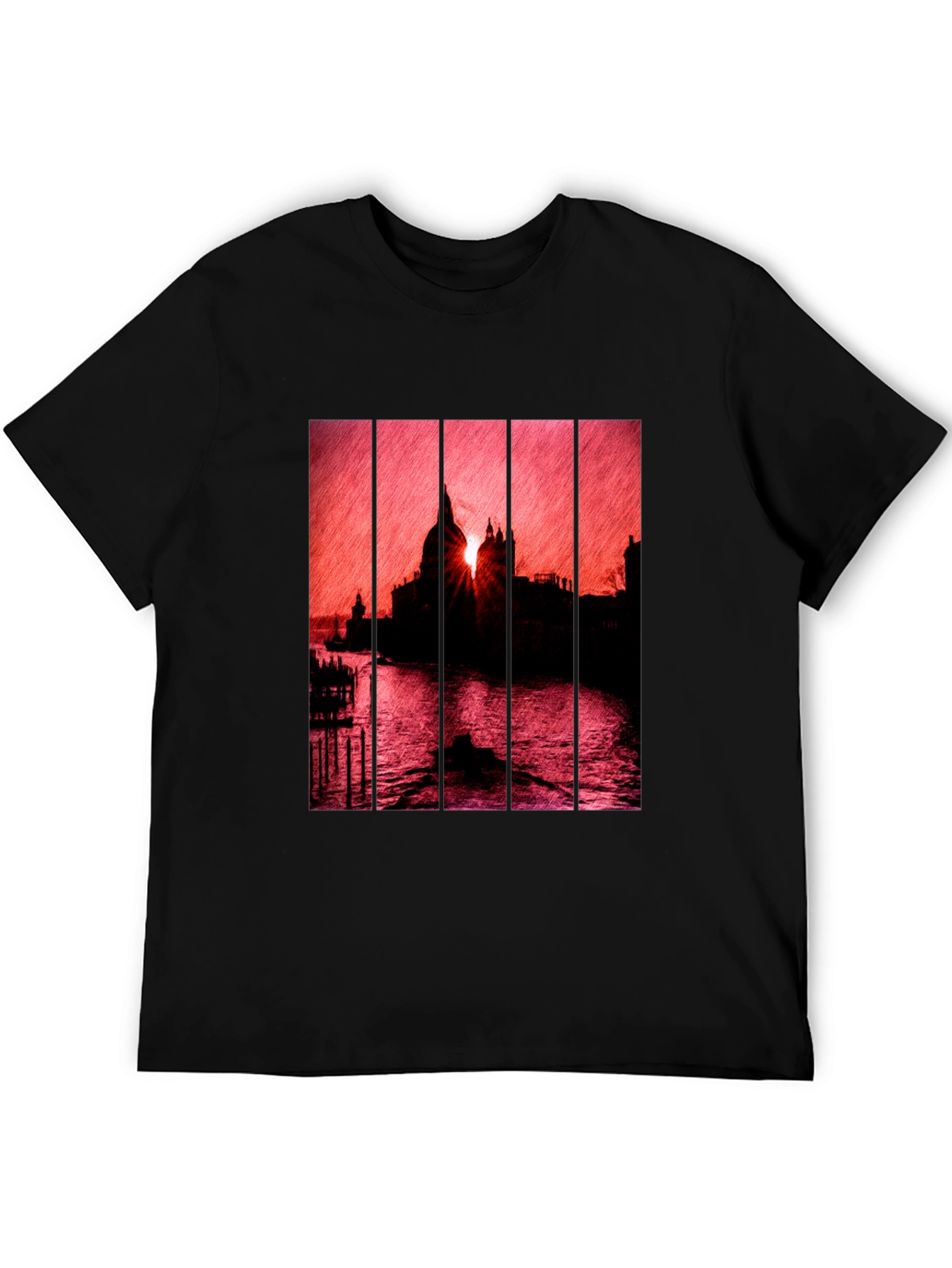 Venice Sunset Graphic Tee - Premium Comfort