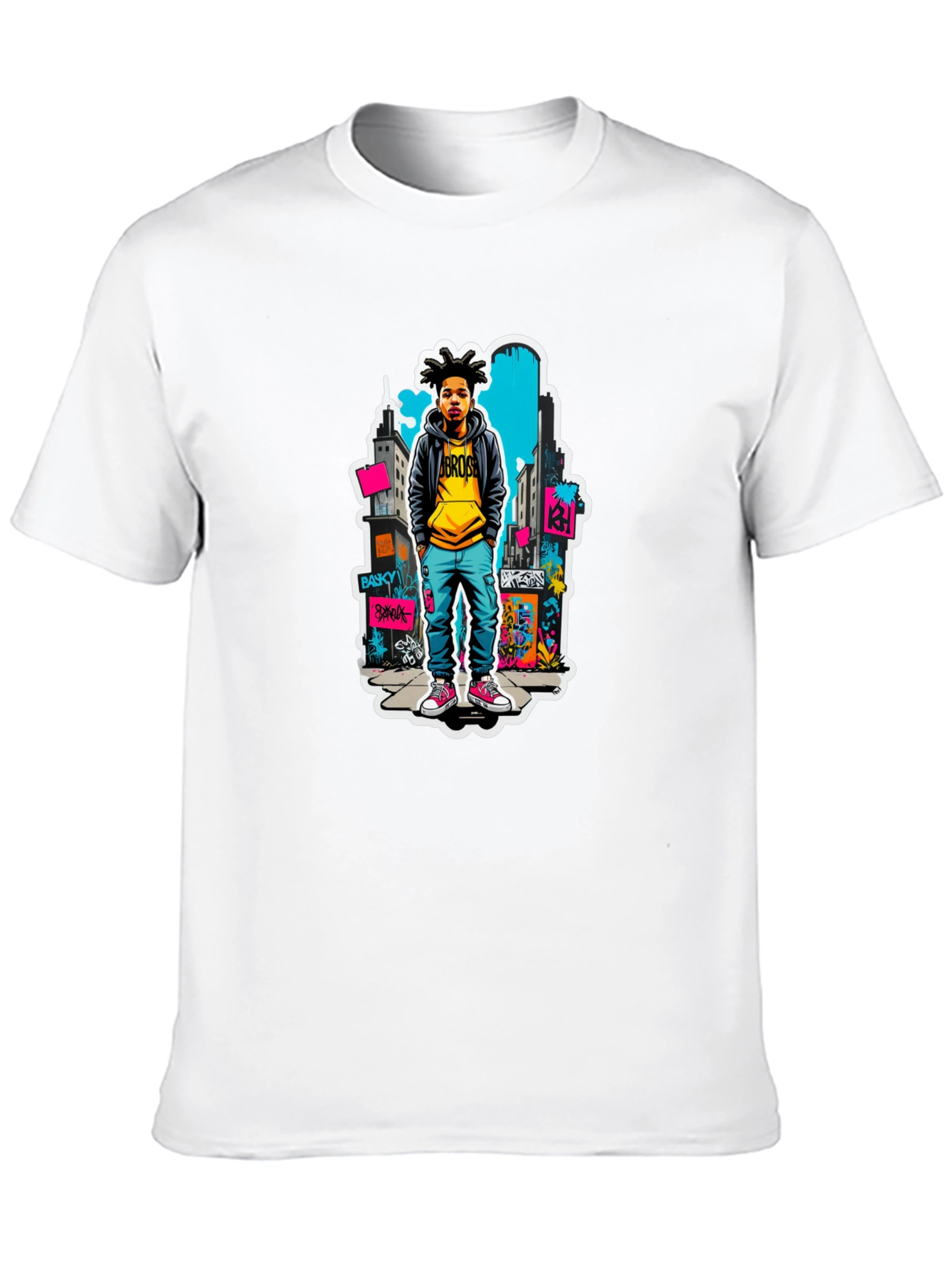 Urban Youth Graphic Tee - Black