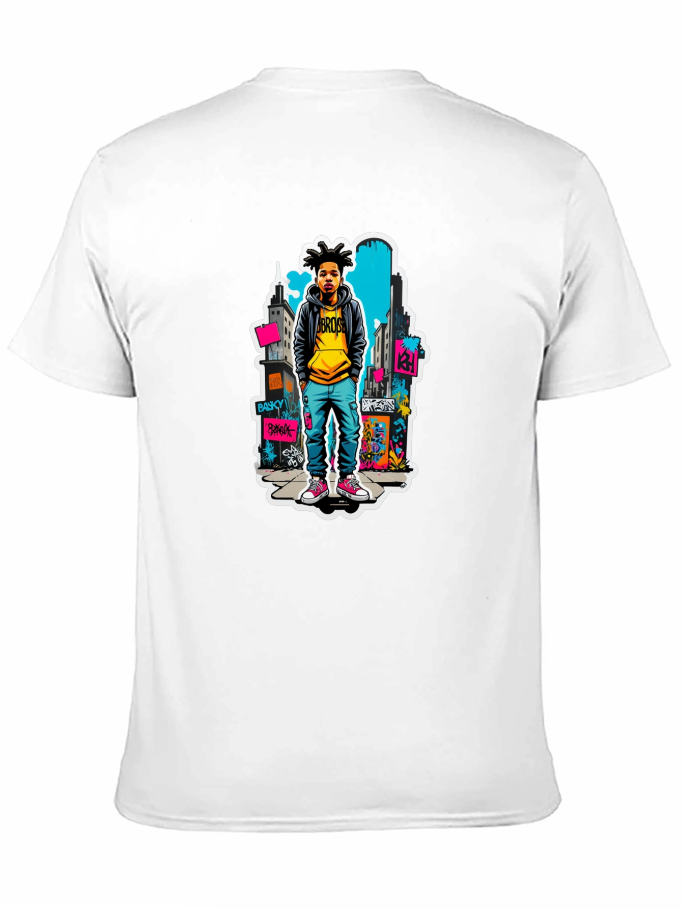 Urban Youth Graphic Tee - Black