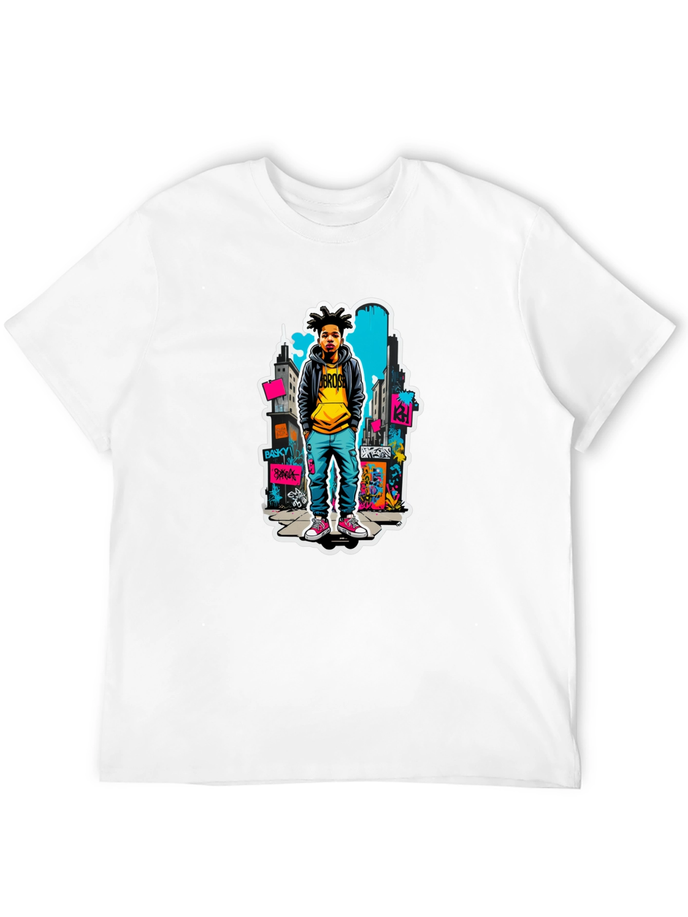 Urban Youth Graphic Tee - Black