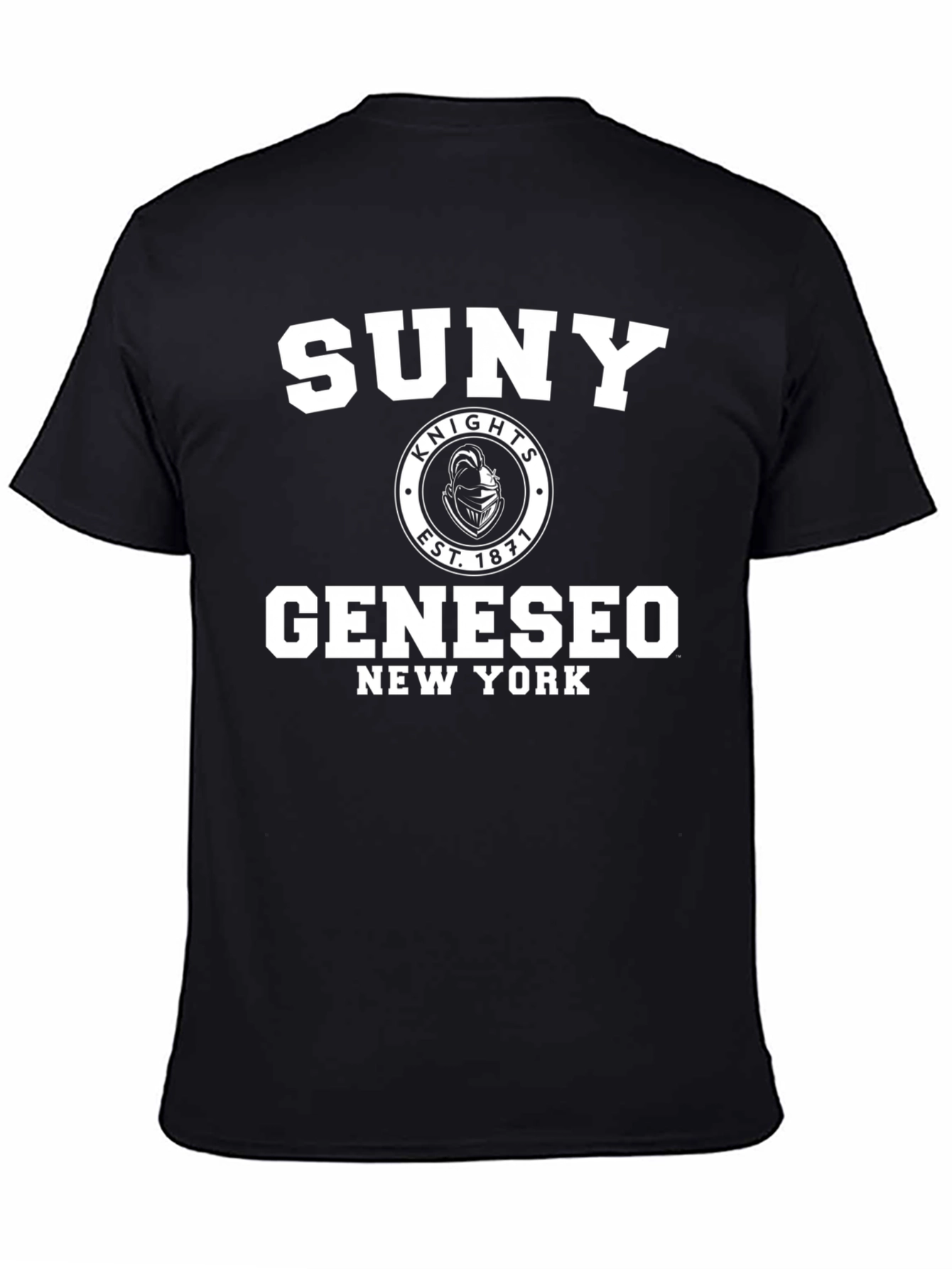 SUNY Geneseo Knights Black T-Shirt