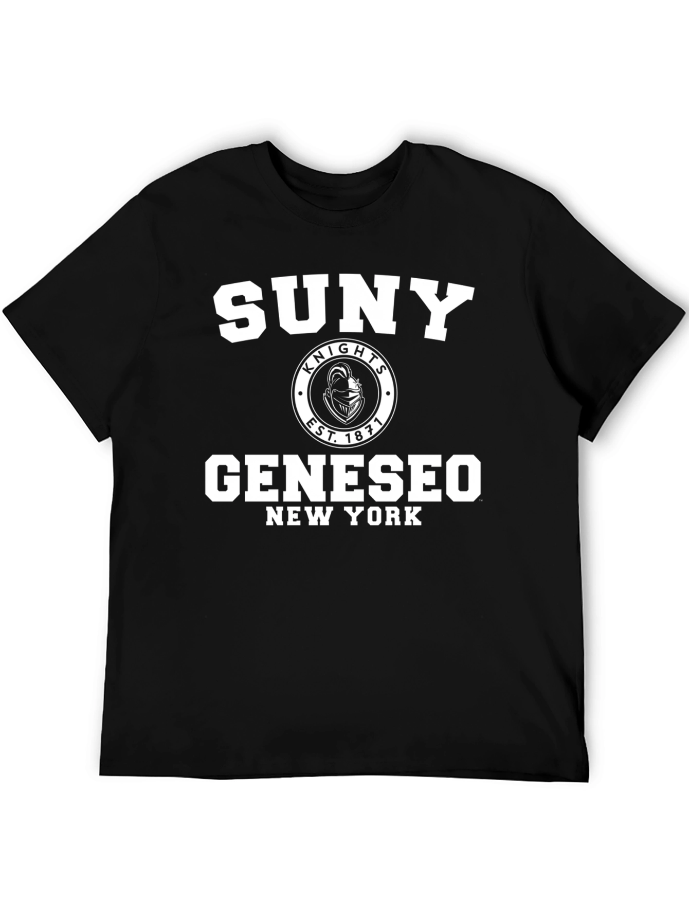 SUNY Geneseo Knights Black T-Shirt