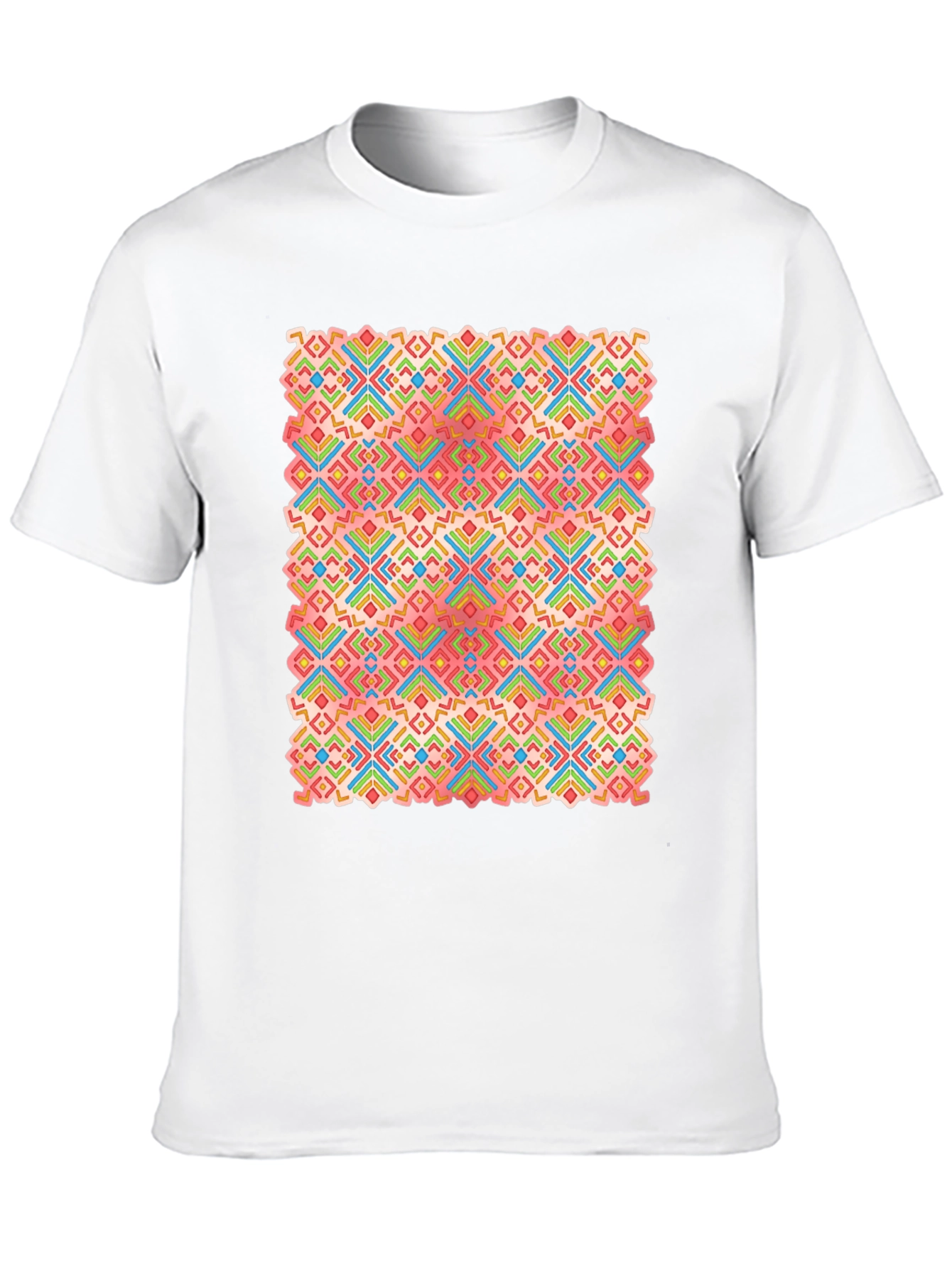 Geometric Pattern Black T-Shirt