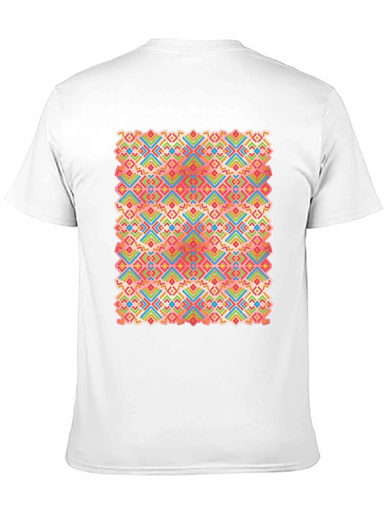 Geometric Pattern Black T-Shirt