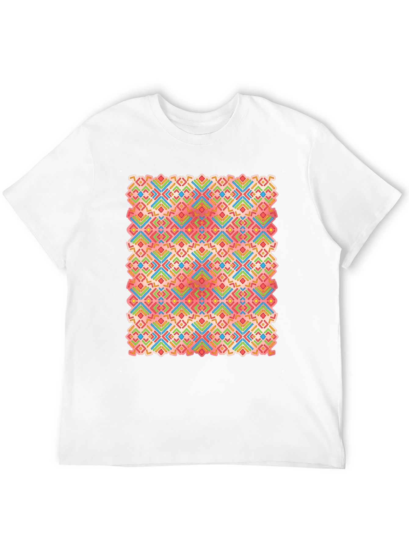 Geometric Pattern Black T-Shirt