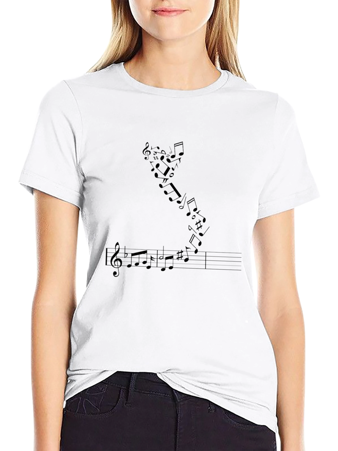 Musical Note T-Shirt - Stylish Graphic Tee