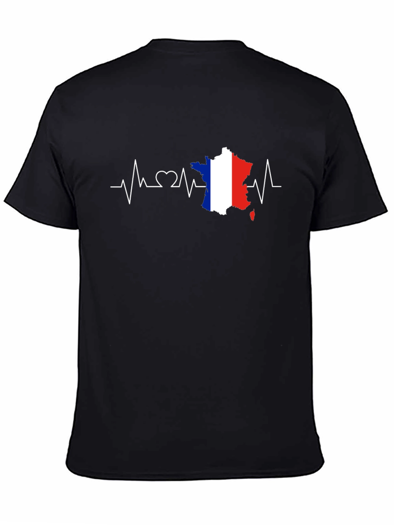 France Flag Heartbeat T-Shirt