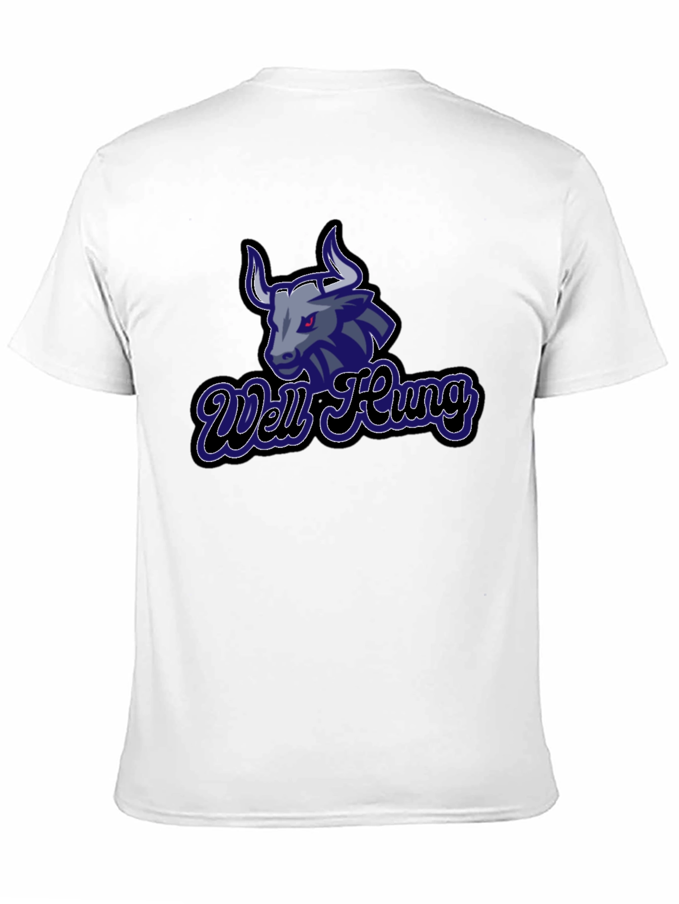 Well Hung Bull Graphic Tee - Black Cotton T-Shirt
