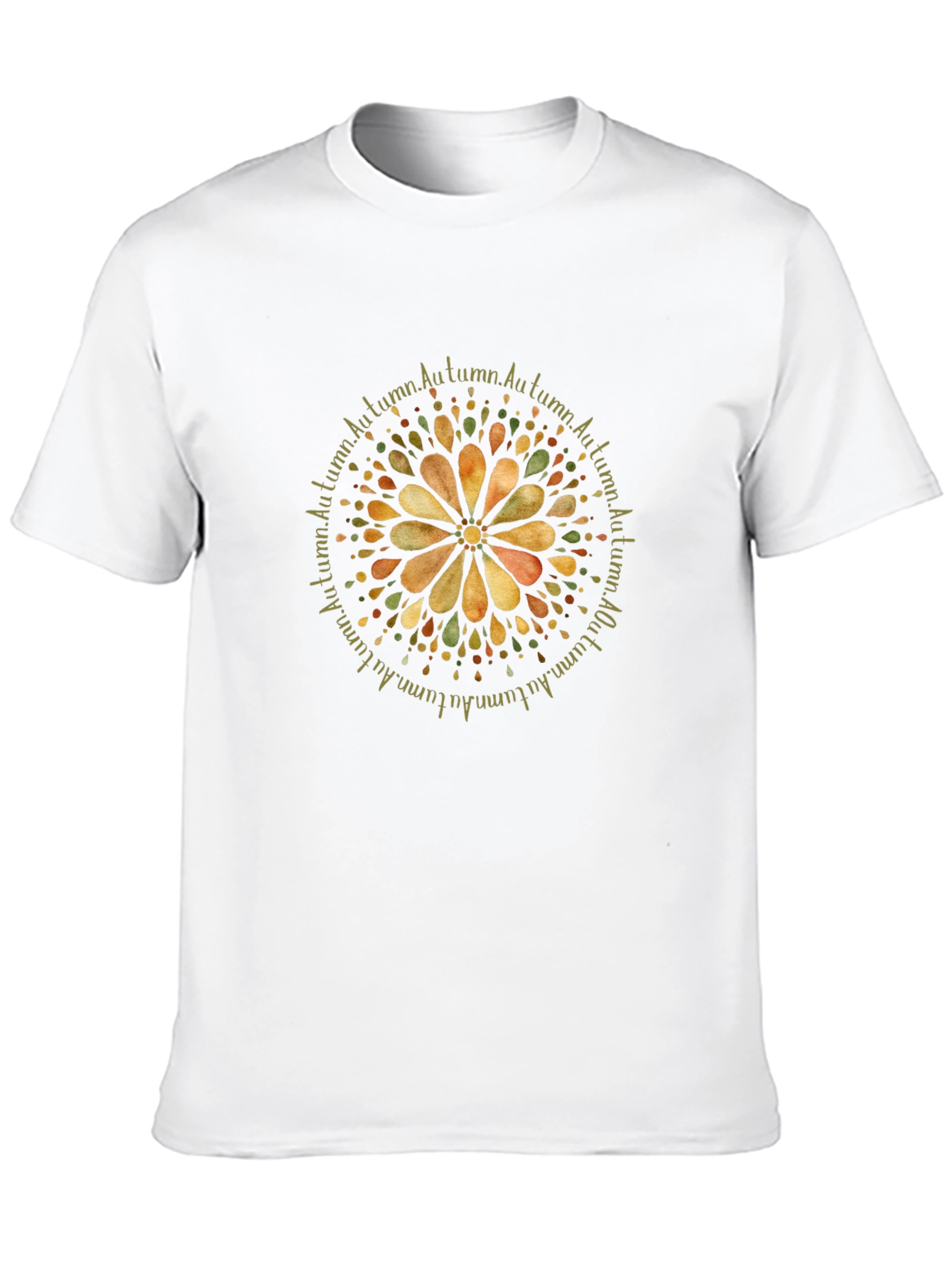 Autumn Mandala Graphic Tee - Black