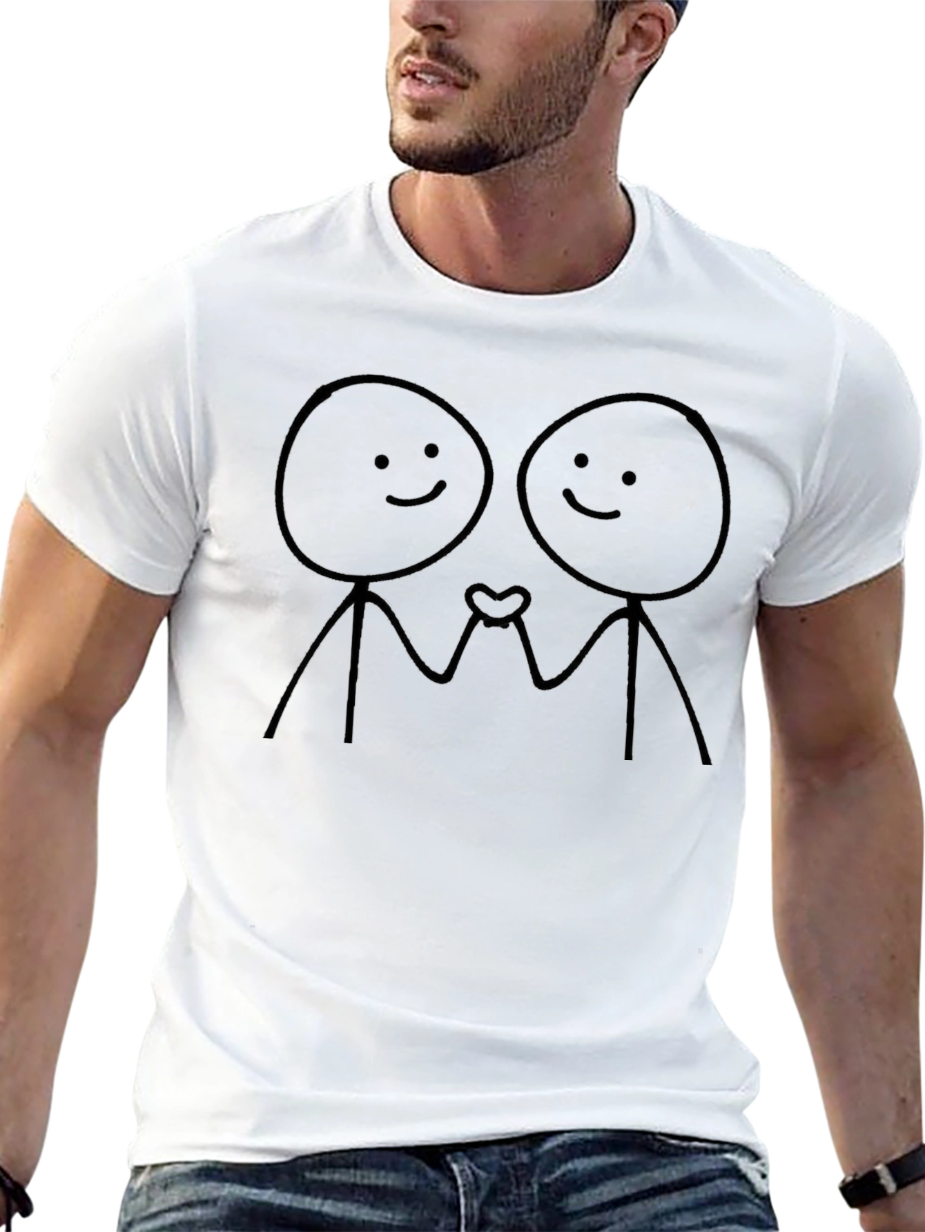 Stick Figure Love T-Shirt - Unisex