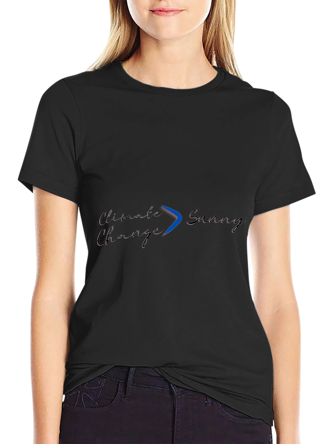 Climate Change > Sunny Black Graphic Tee