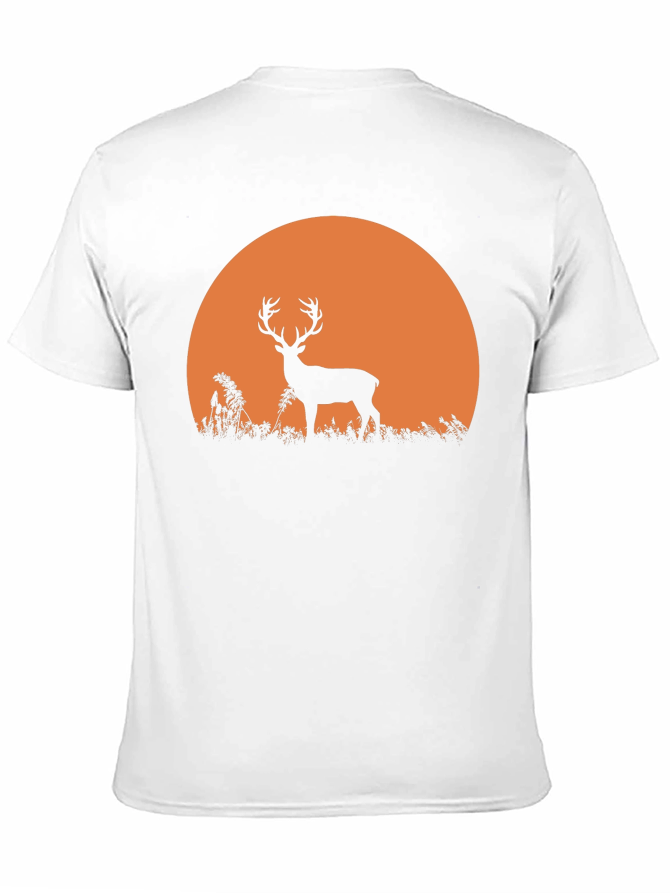 Deer Sunset Graphic Tee - Nature Inspired Black T-Shirt