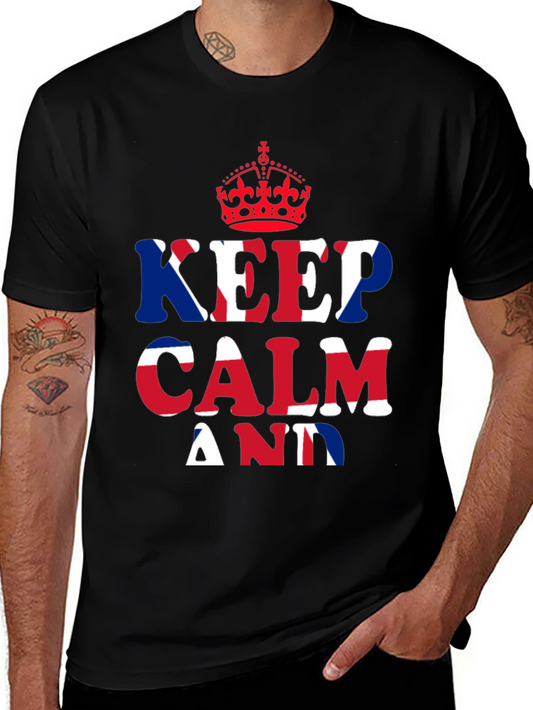 Keep Calm T-Shirt - British Union Jack Design