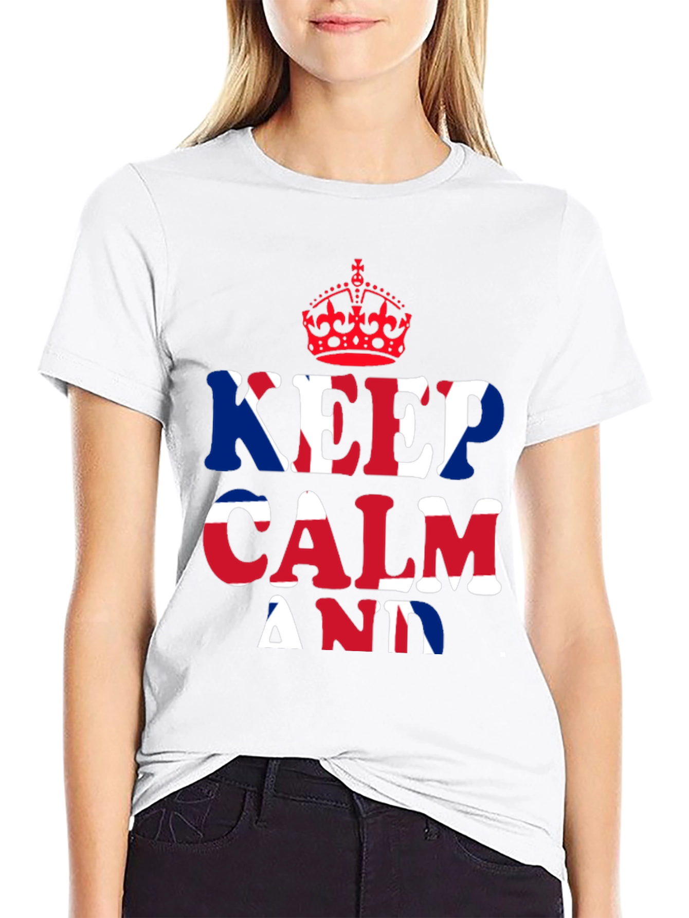 Keep Calm T-Shirt - British Union Jack Design