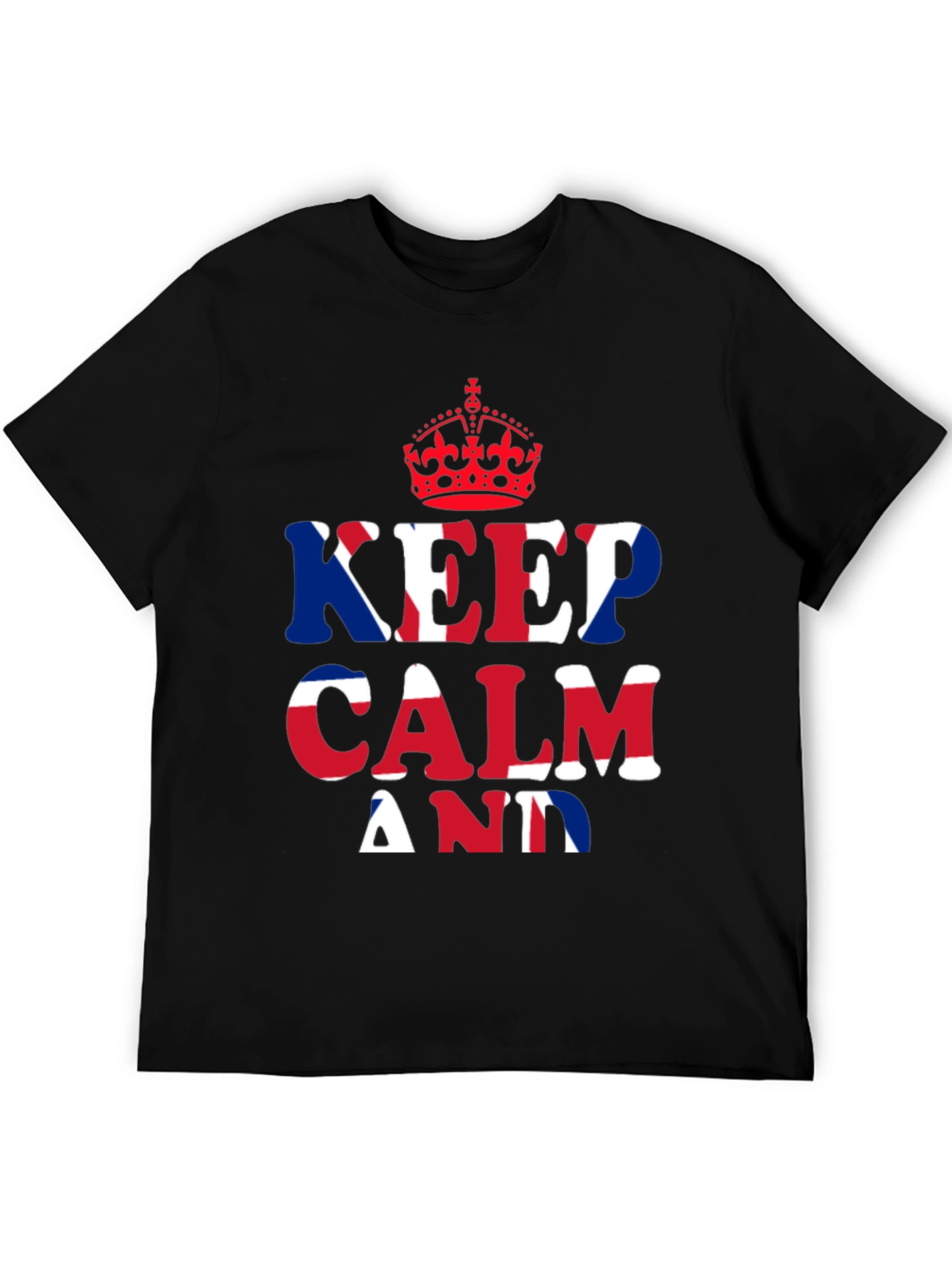 Keep Calm T-Shirt - British Union Jack Design