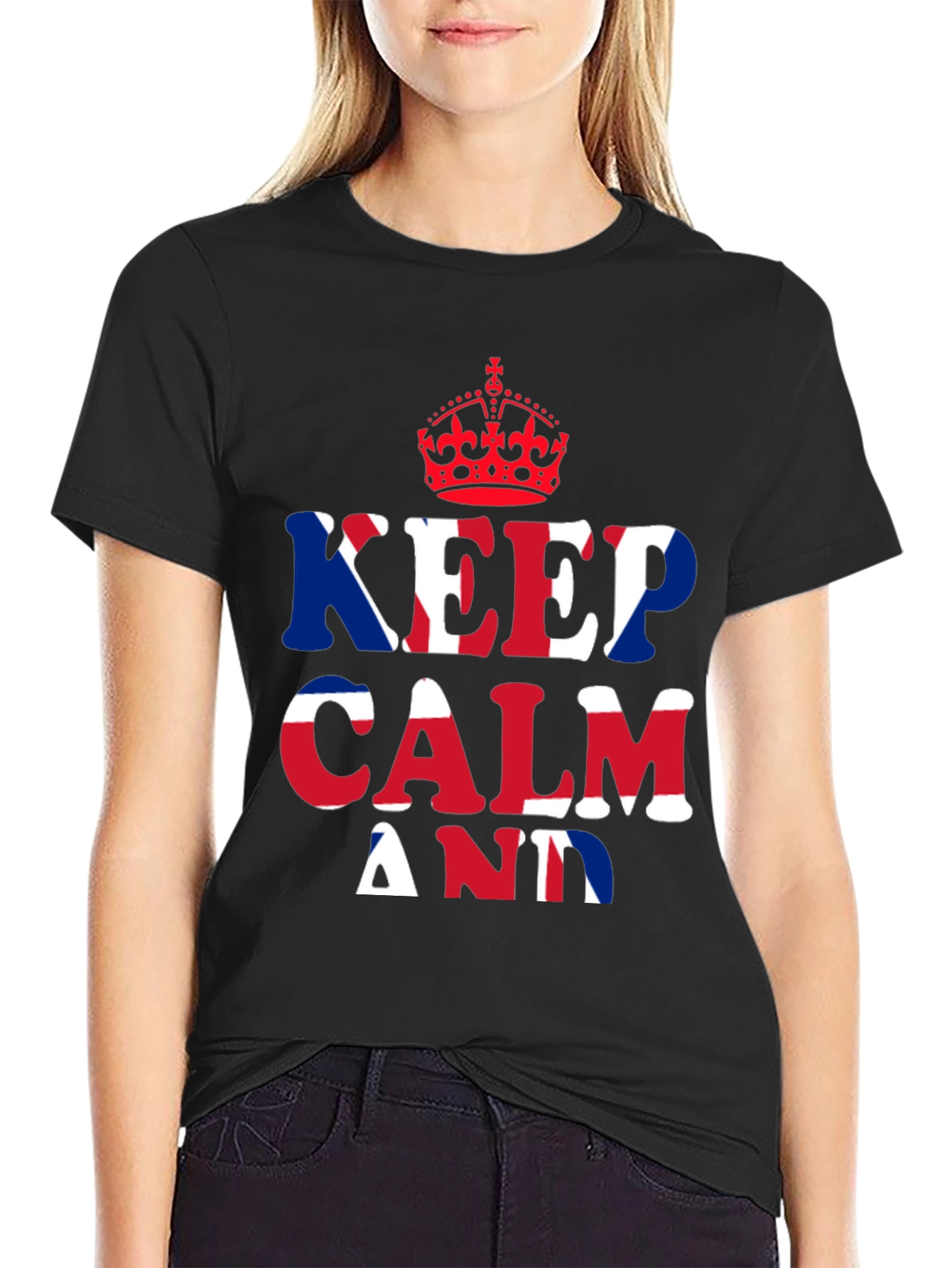 Keep Calm T-Shirt - British Union Jack Design
