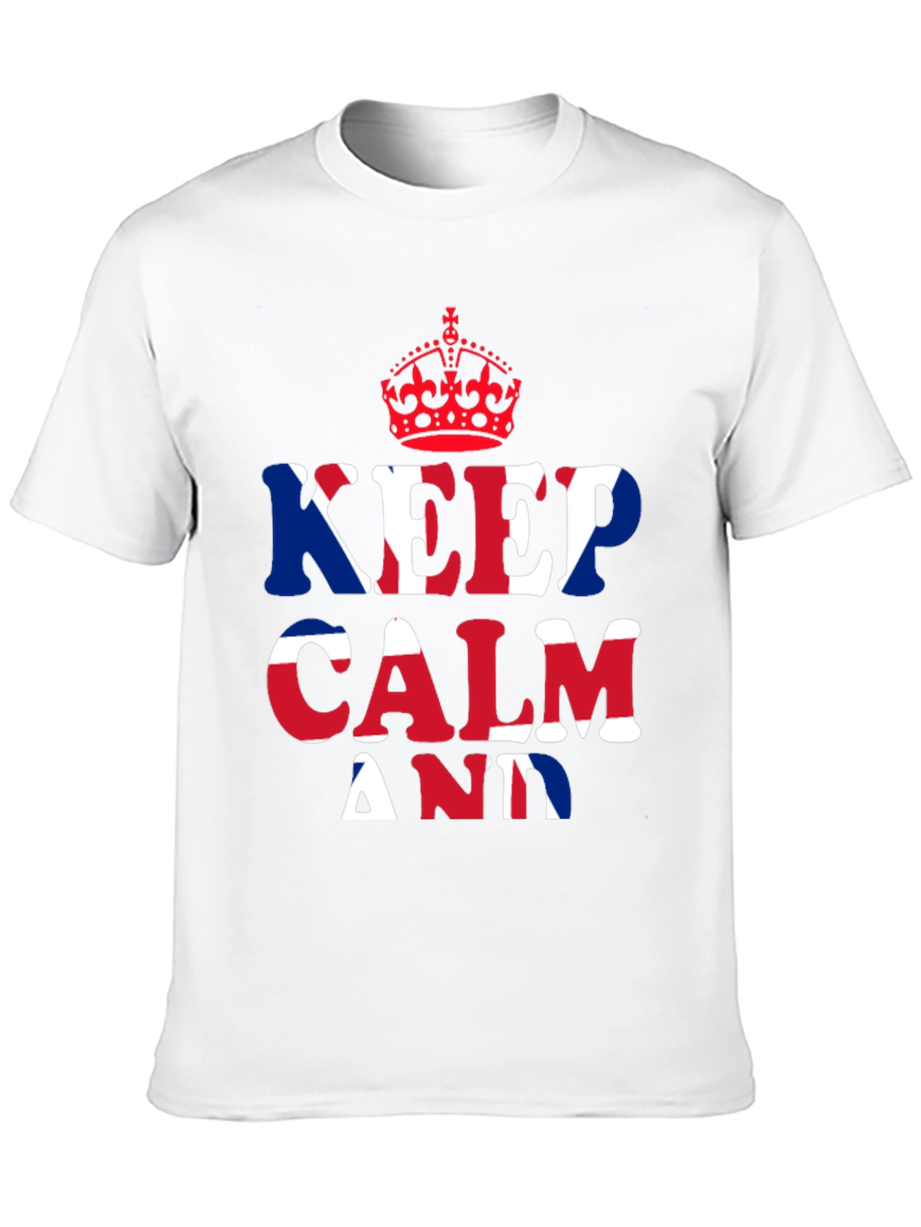 Keep Calm T-Shirt - British Union Jack Design