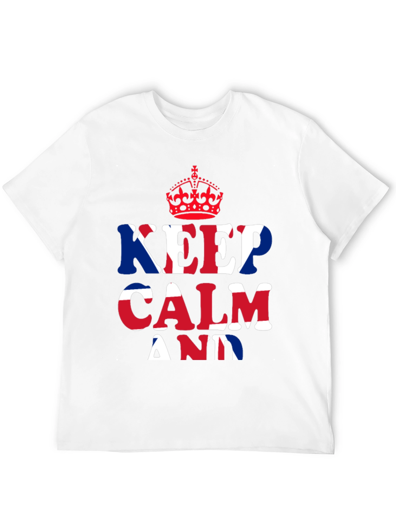 Keep Calm T-Shirt - British Union Jack Design