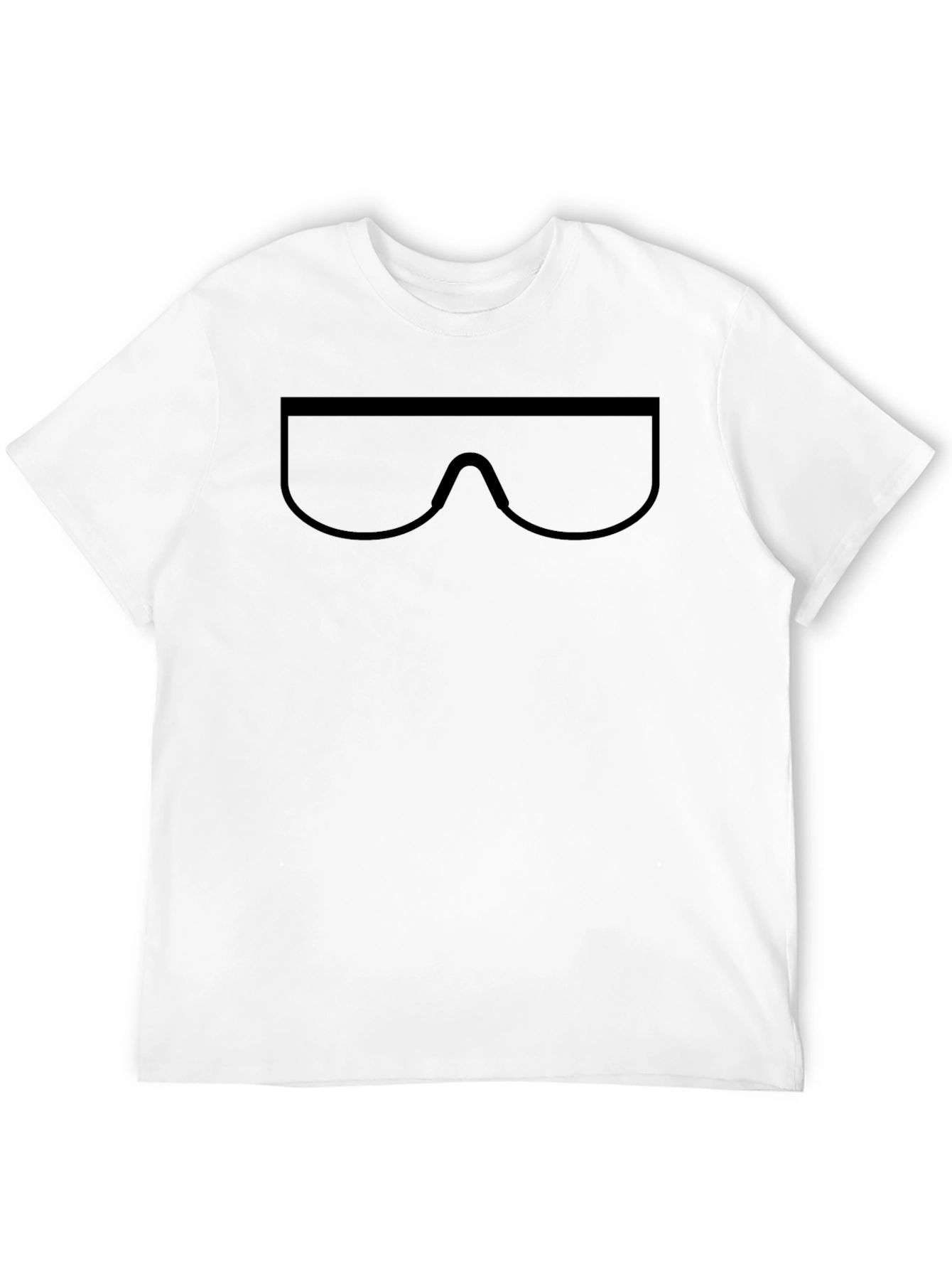 Cool Minimalist Sunglasses Graphic Black T-Shirt