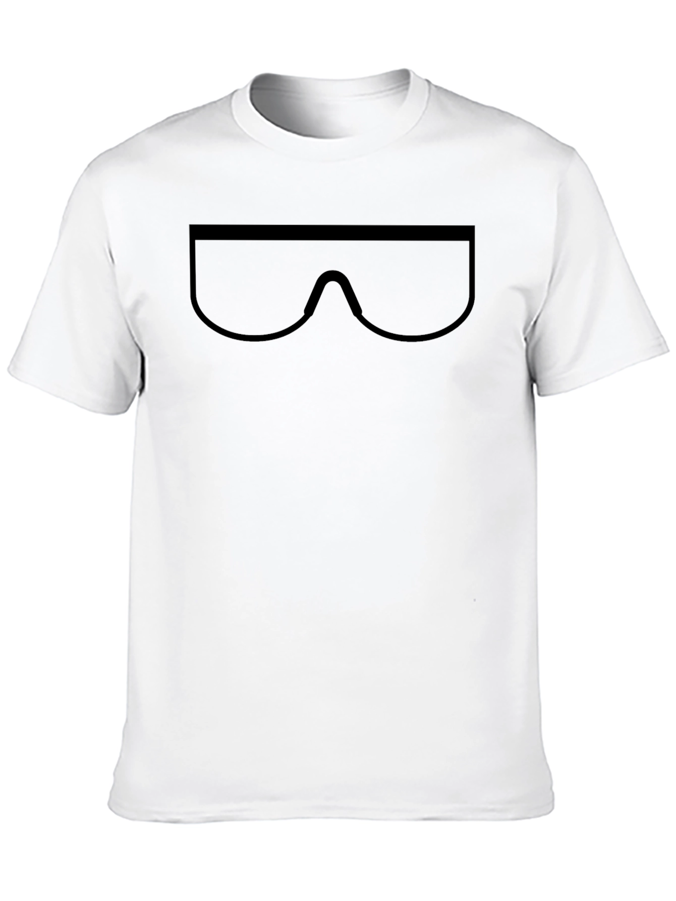 Cool Minimalist Sunglasses Graphic Black T-Shirt