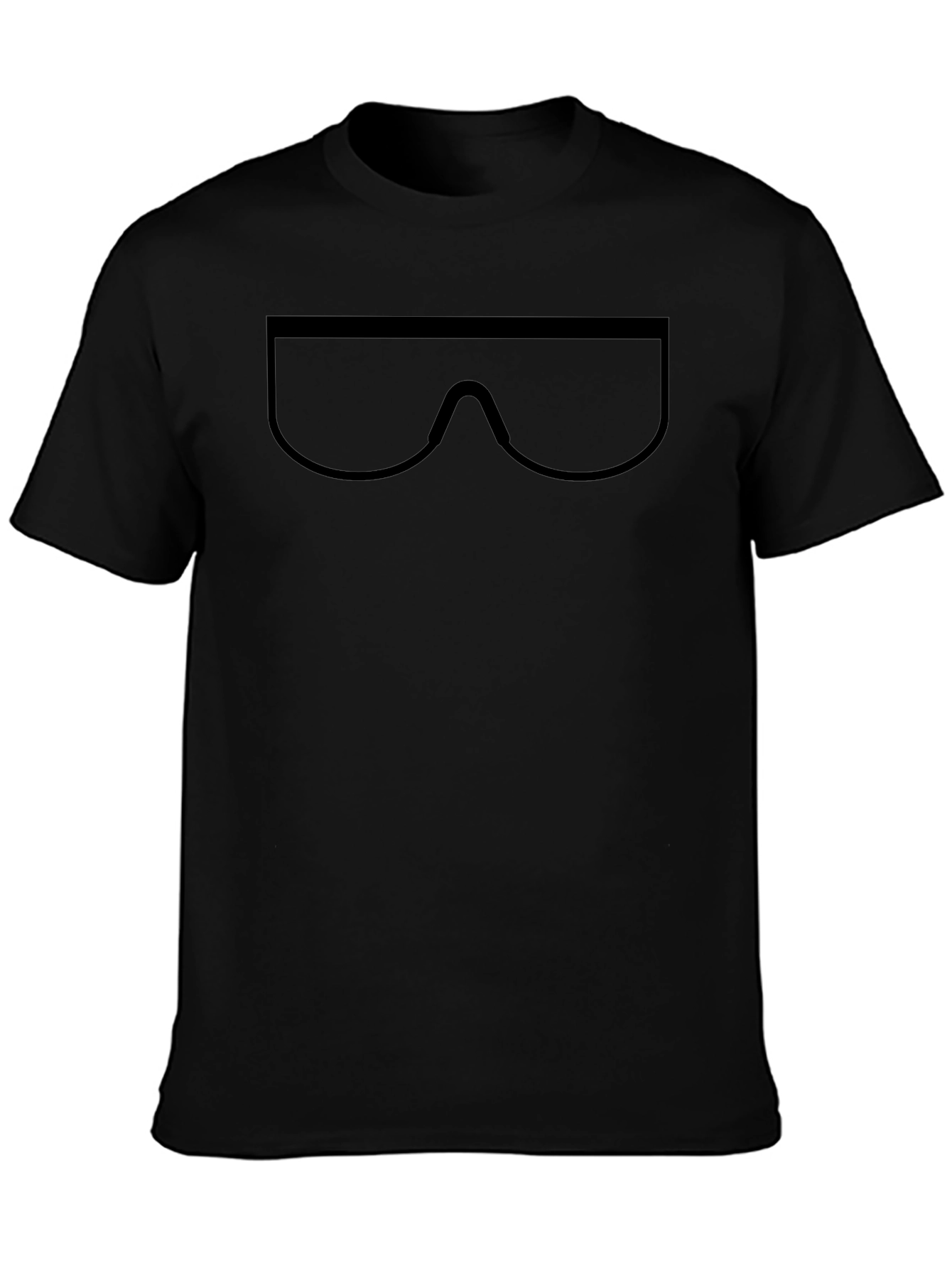 Cool Minimalist Sunglasses Graphic Black T-Shirt