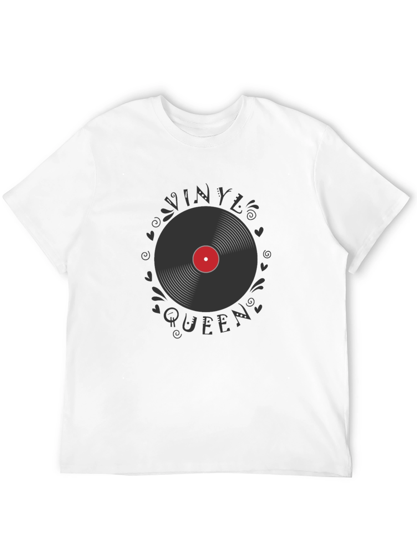 Vinyl Queen Graphic T-Shirt - Black
