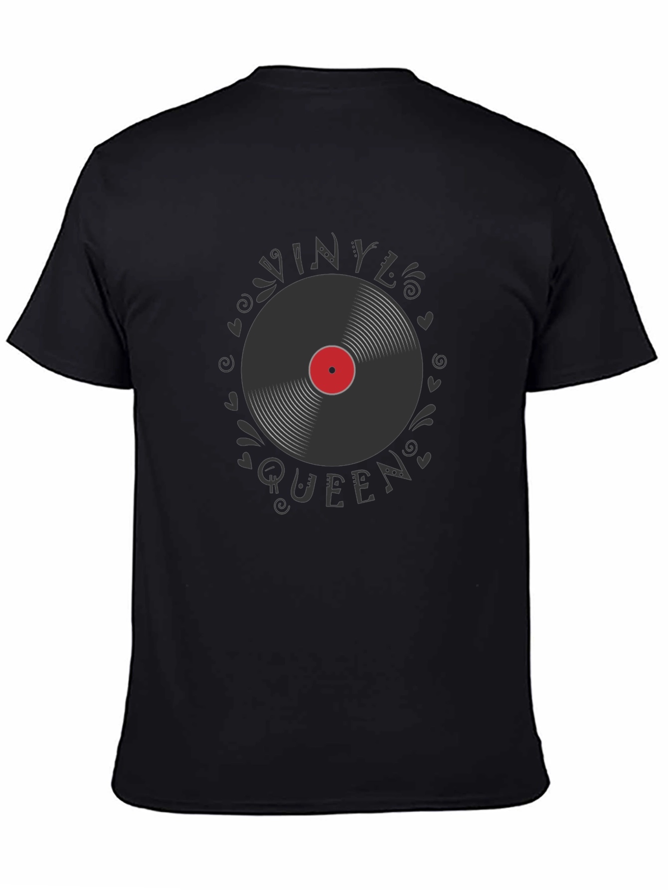 Vinyl Queen Graphic T-Shirt - Black