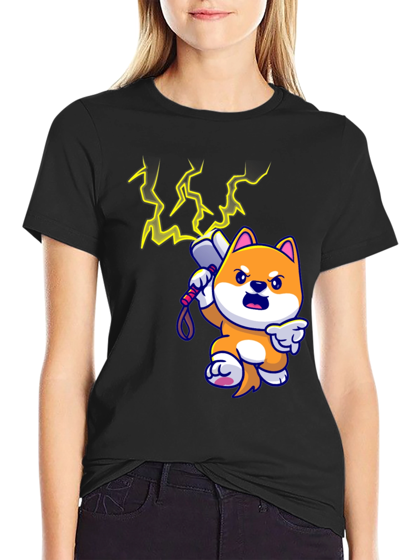 Doge Thor T-Shirt - Black