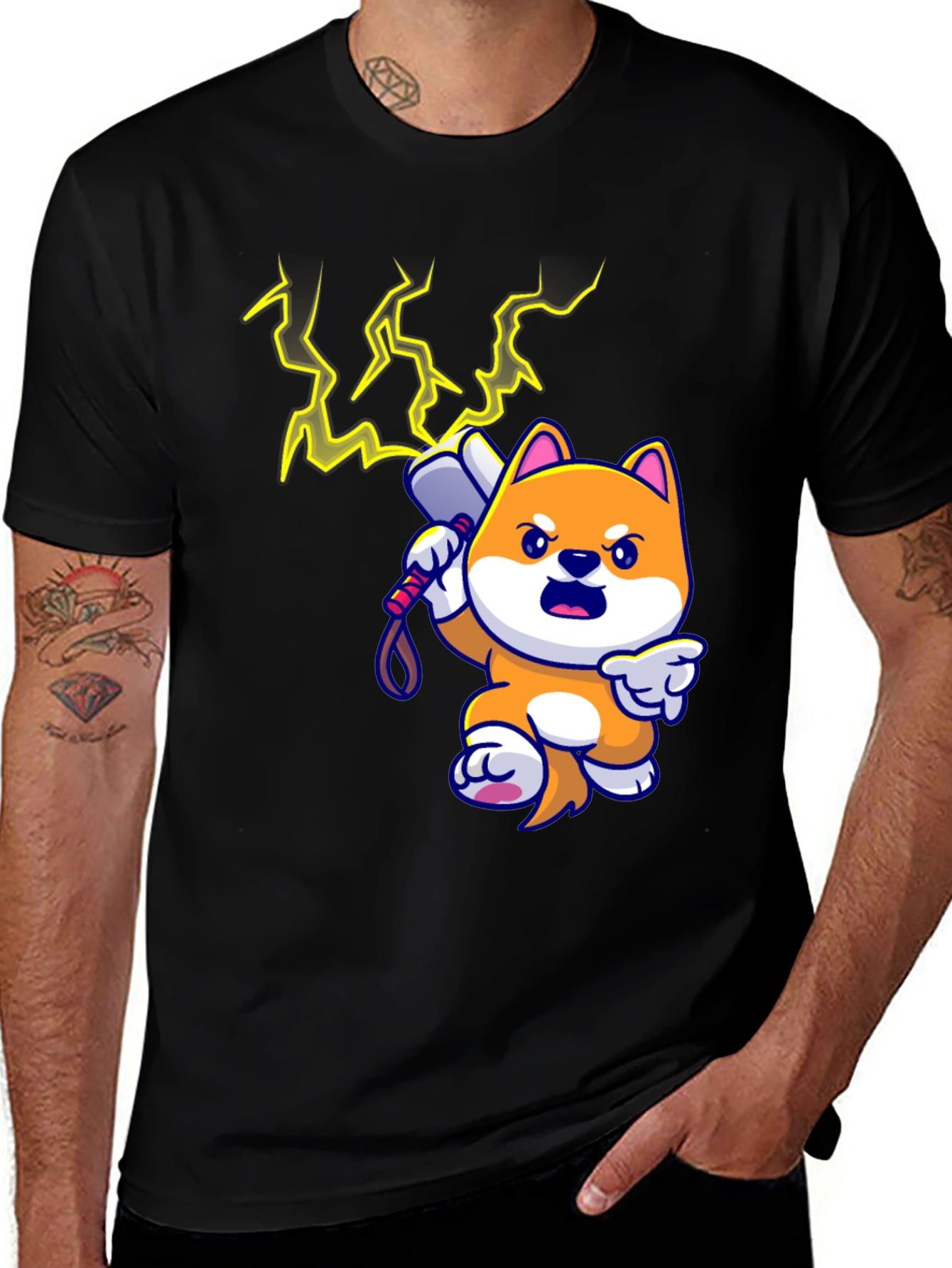 Doge Thor T-Shirt - Black