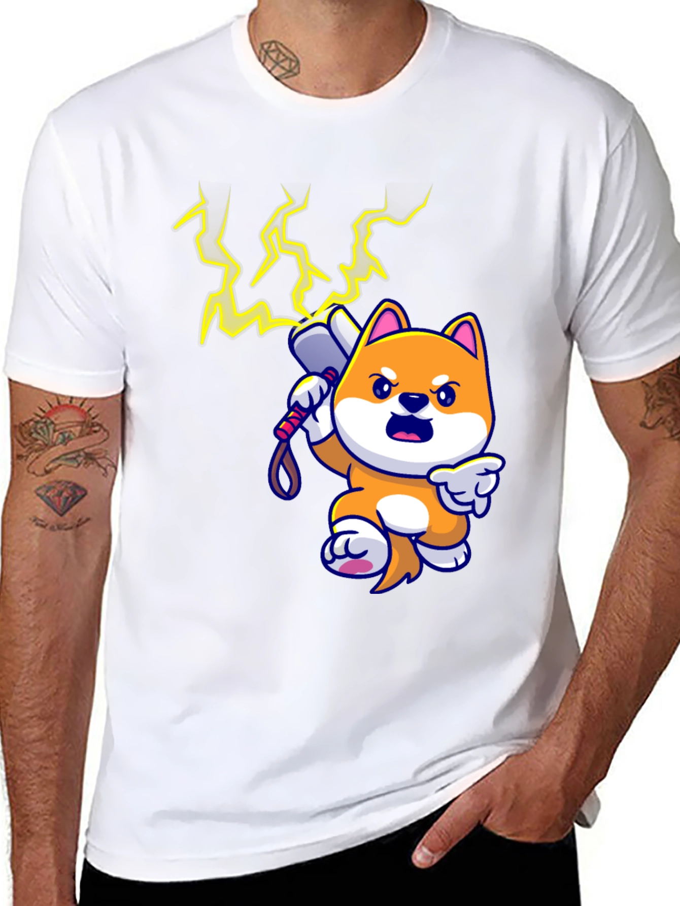 Doge Thor T-Shirt - Black
