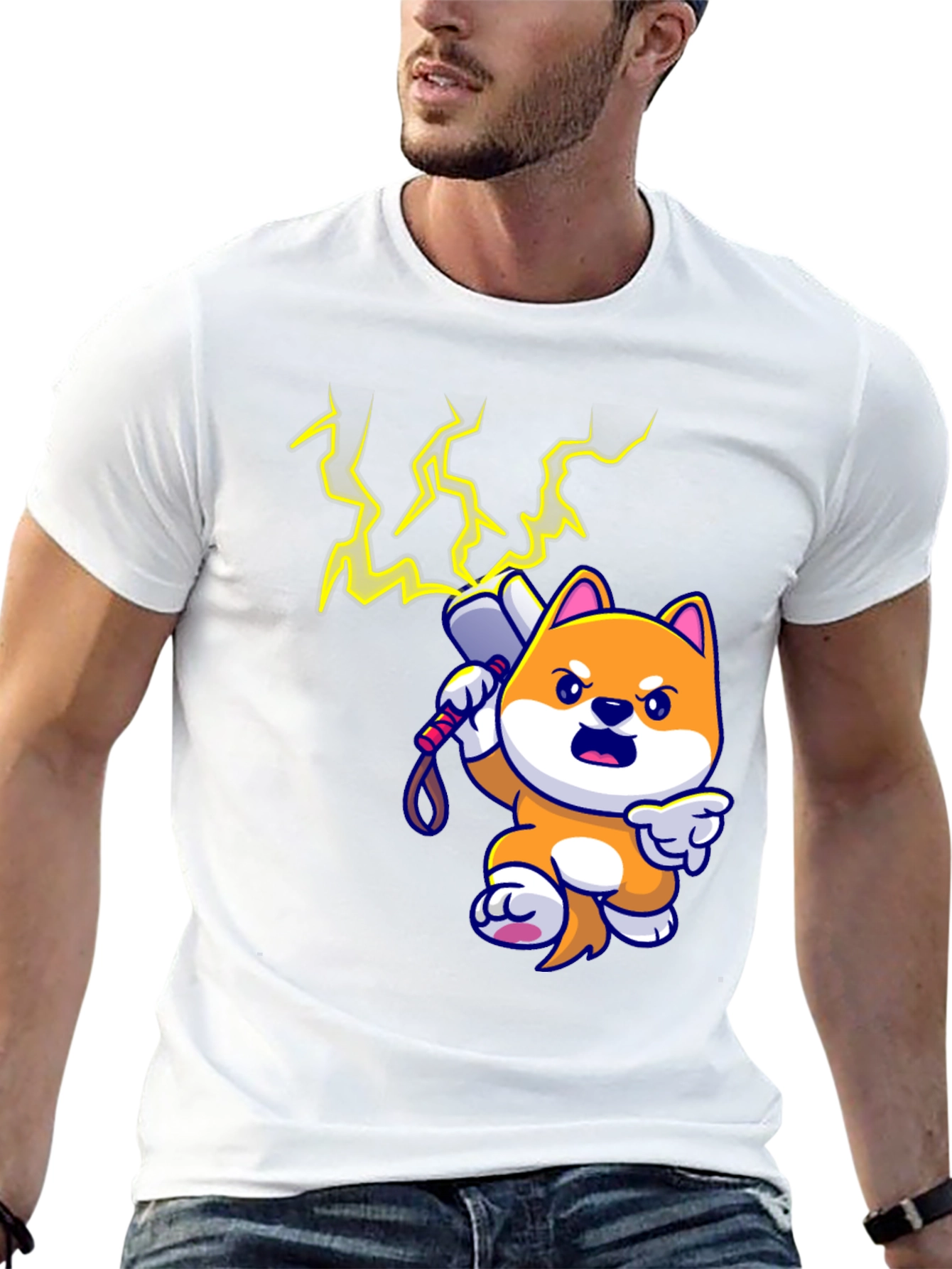 Doge Thor T-Shirt - Black