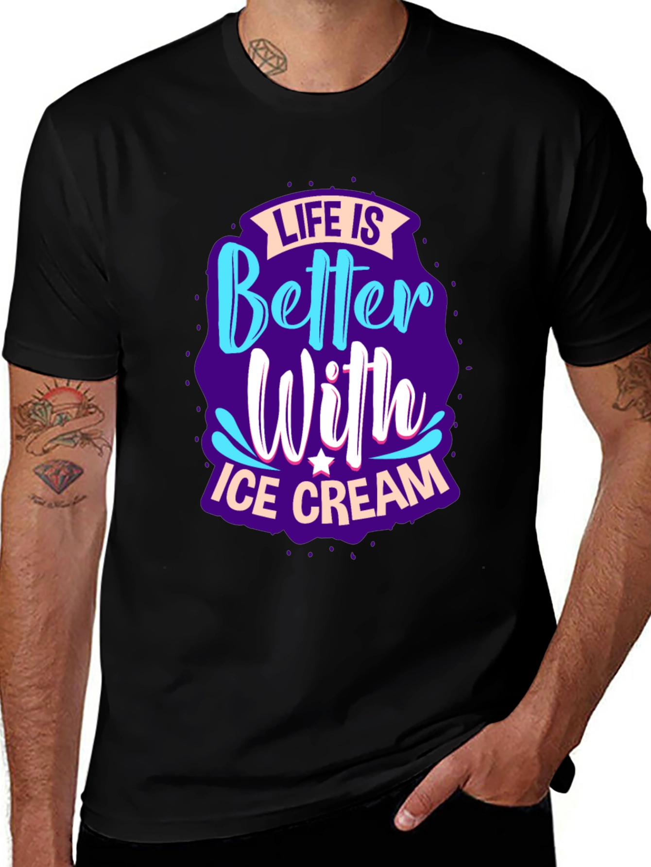 Life is Better With Ice Cream Graphic Tee