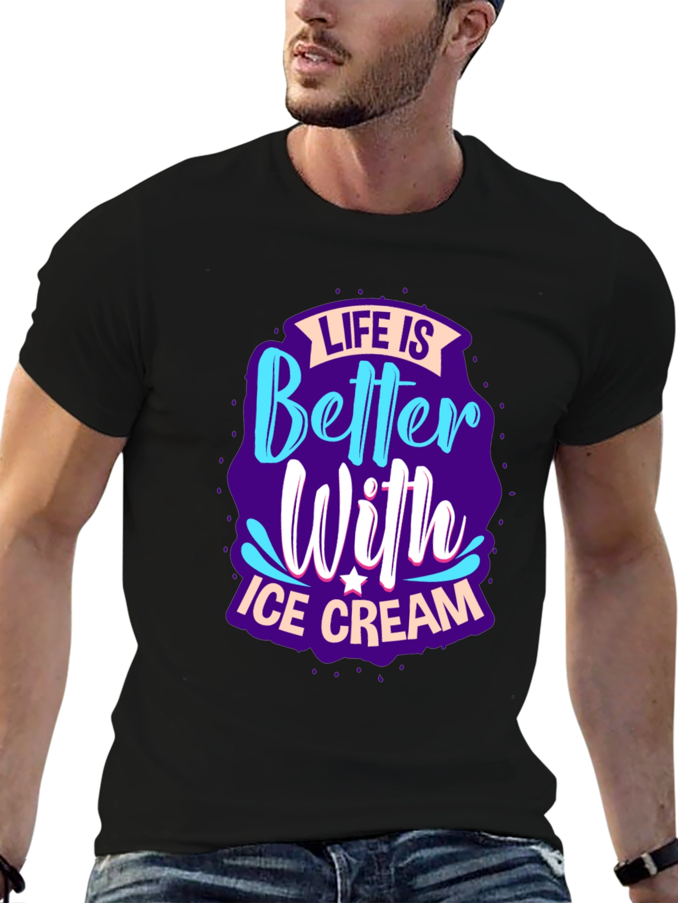 Life is Better With Ice Cream Graphic Tee
