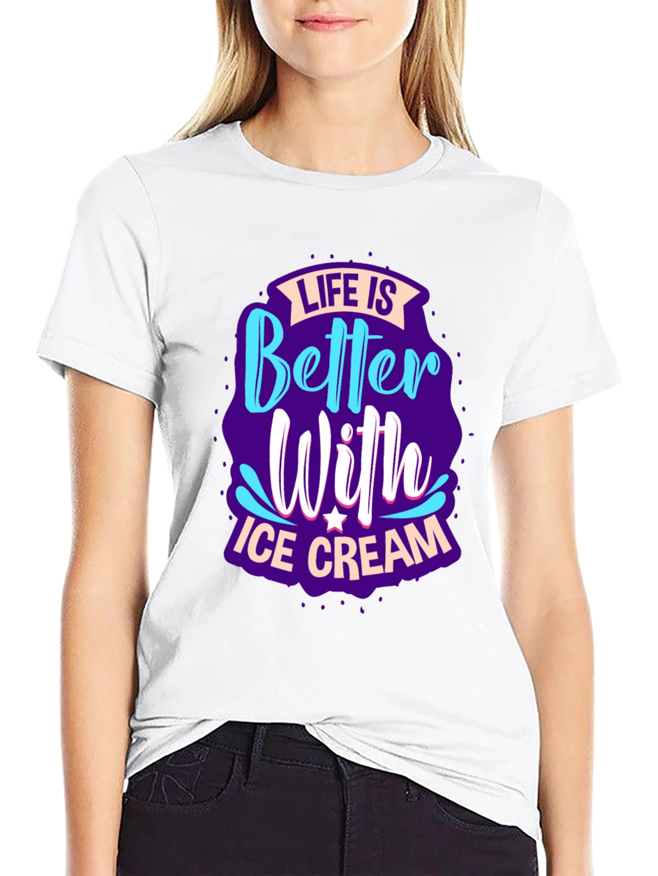 Life is Better With Ice Cream Graphic Tee