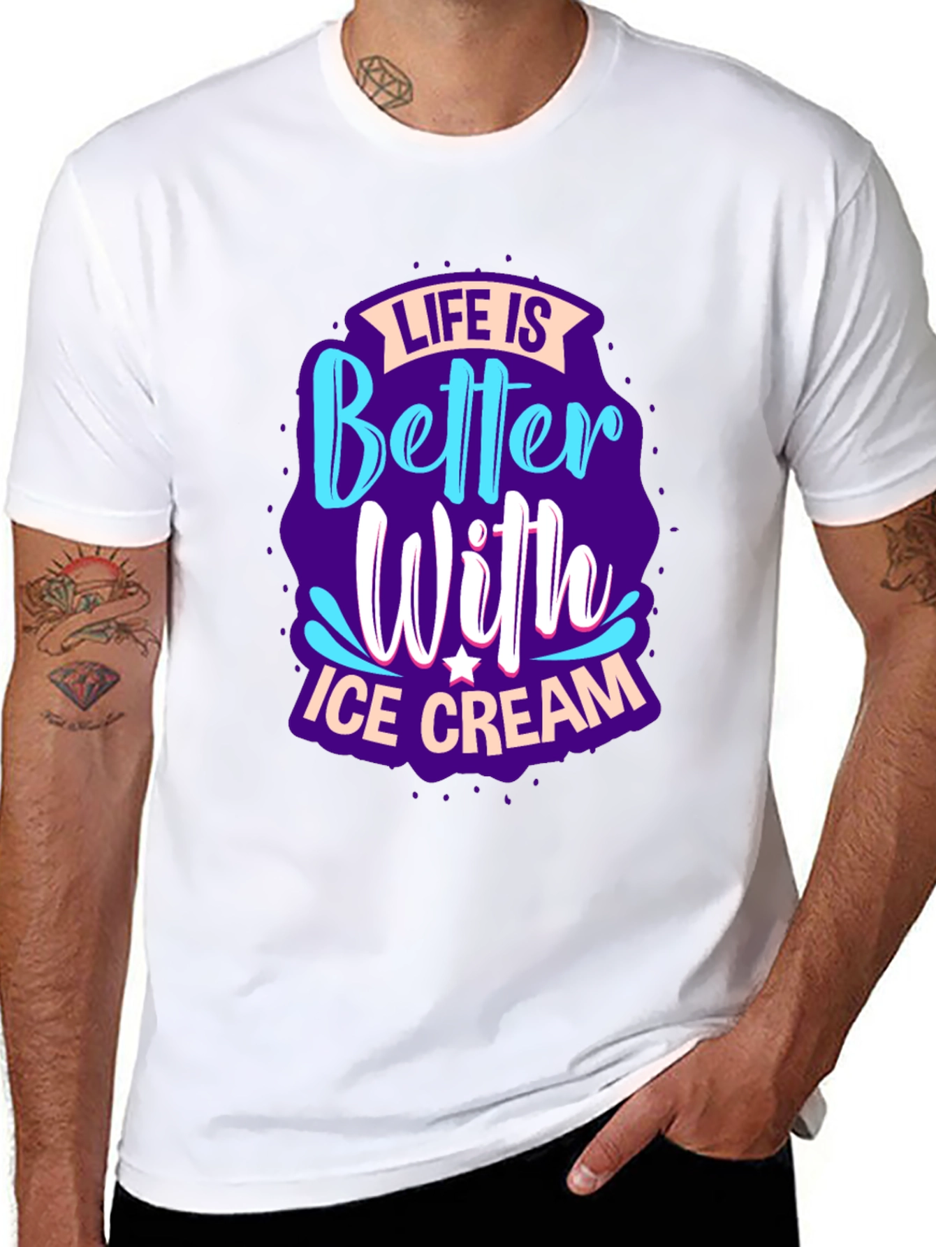 Life is Better With Ice Cream Graphic Tee