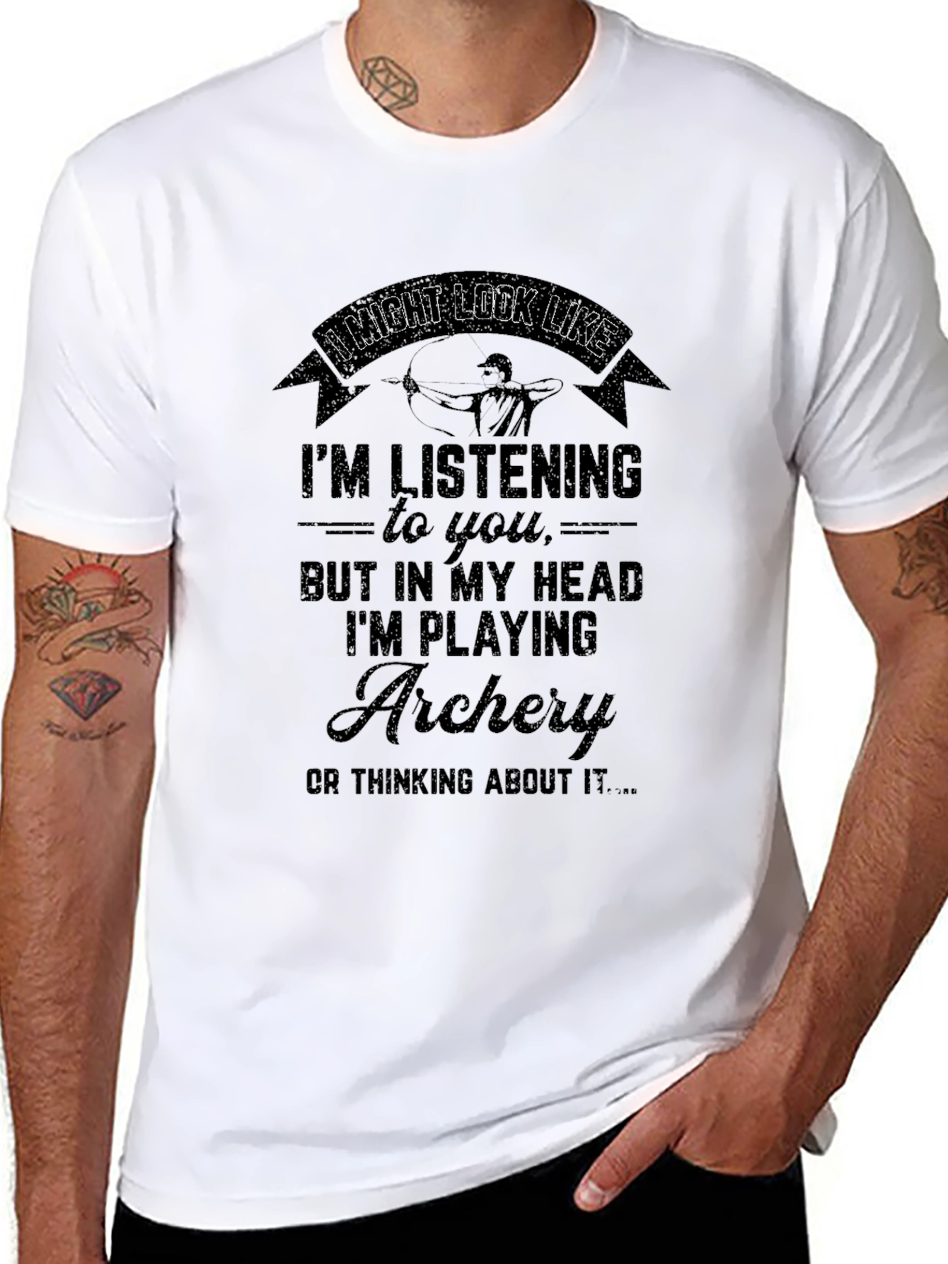 Archery T-Shirt: Im Playing Archery In My Head