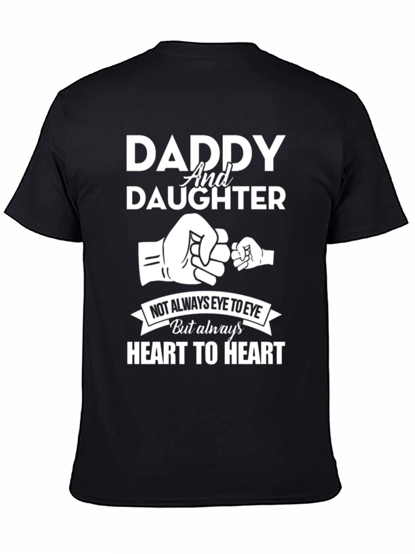 Daddy & Daughter Fist Bump Graphic T-Shirt