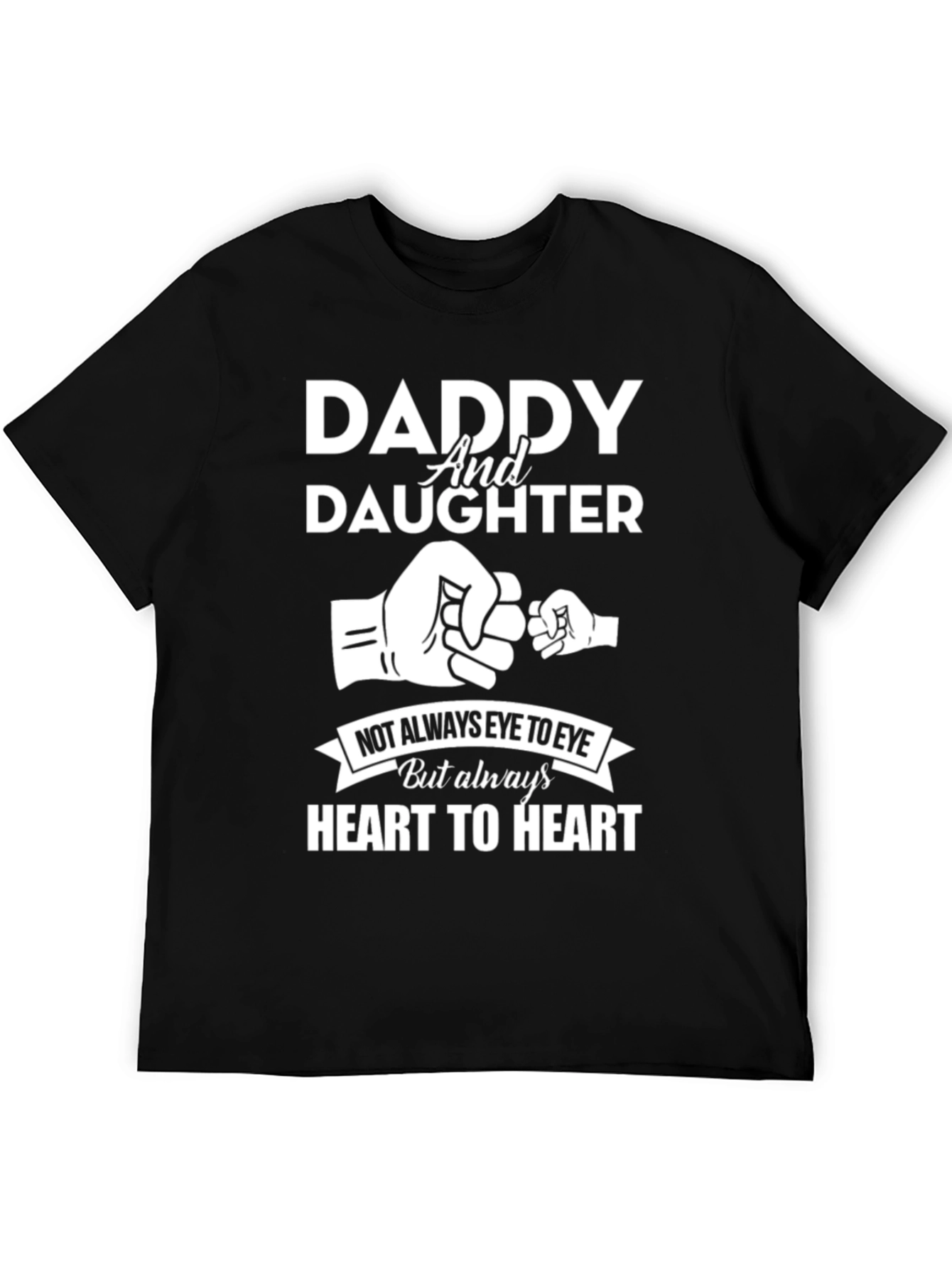 Daddy & Daughter Fist Bump Graphic T-Shirt