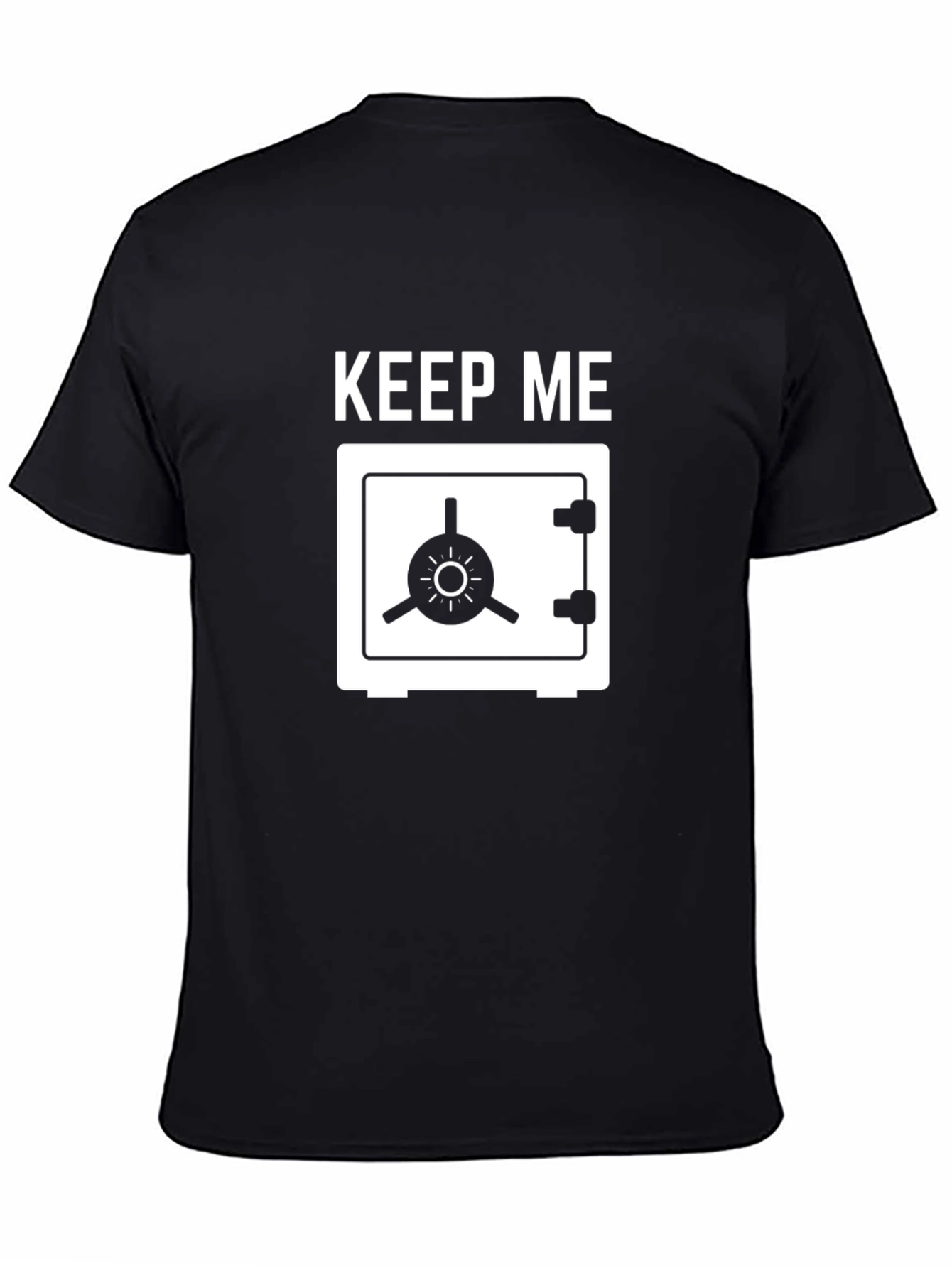 Keep Me Safe T-Shirt - Black Cotton Tee
