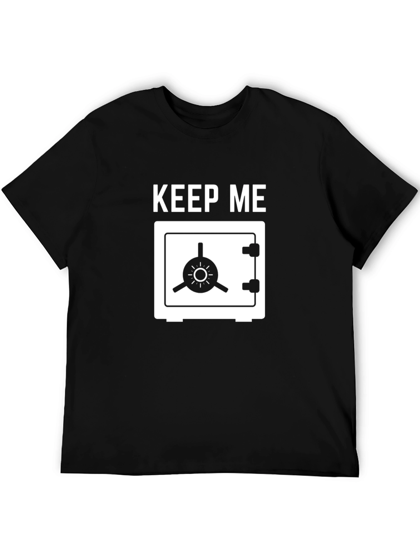 Keep Me Safe T-Shirt - Black Cotton Tee