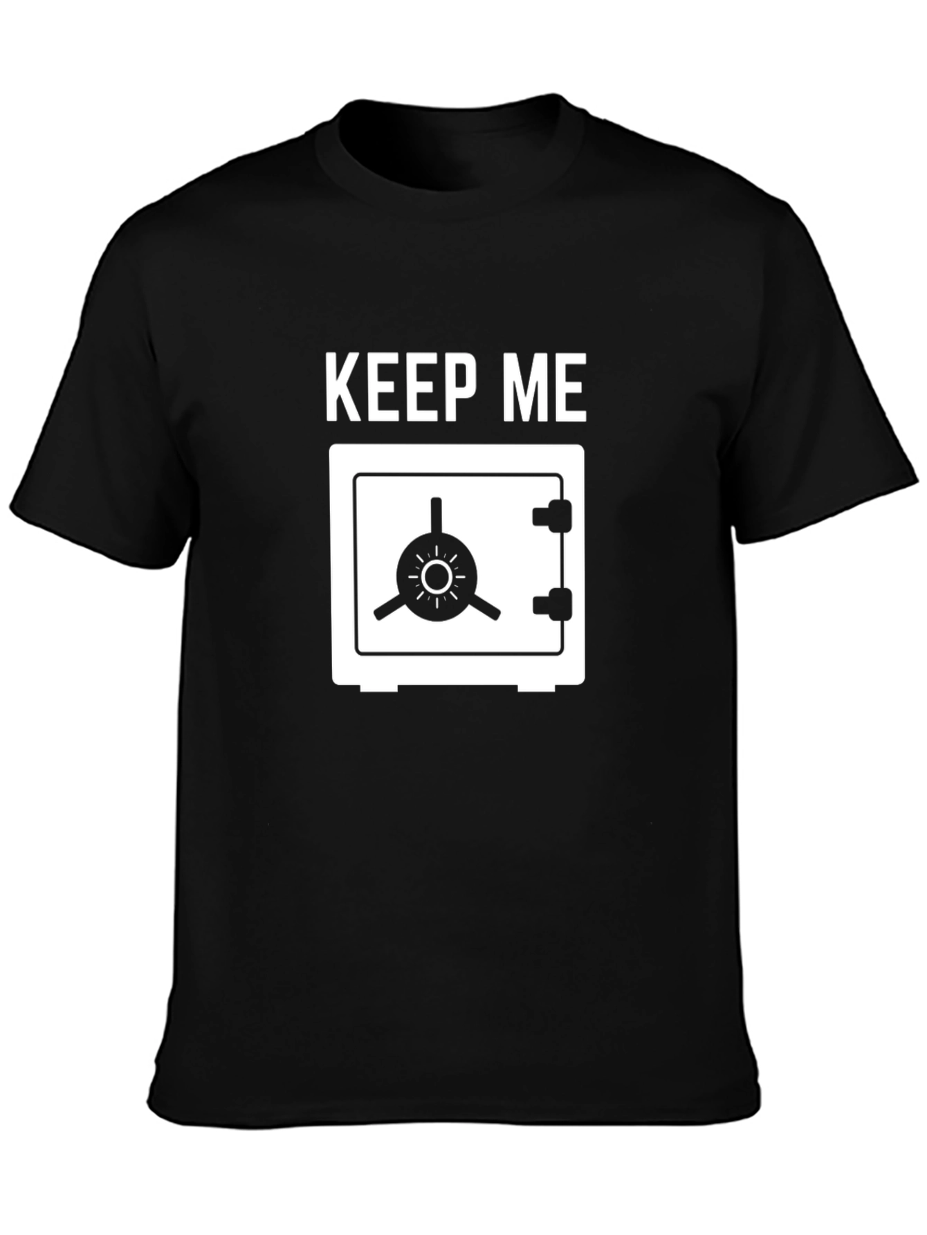 Keep Me Safe T-Shirt - Black Cotton Tee