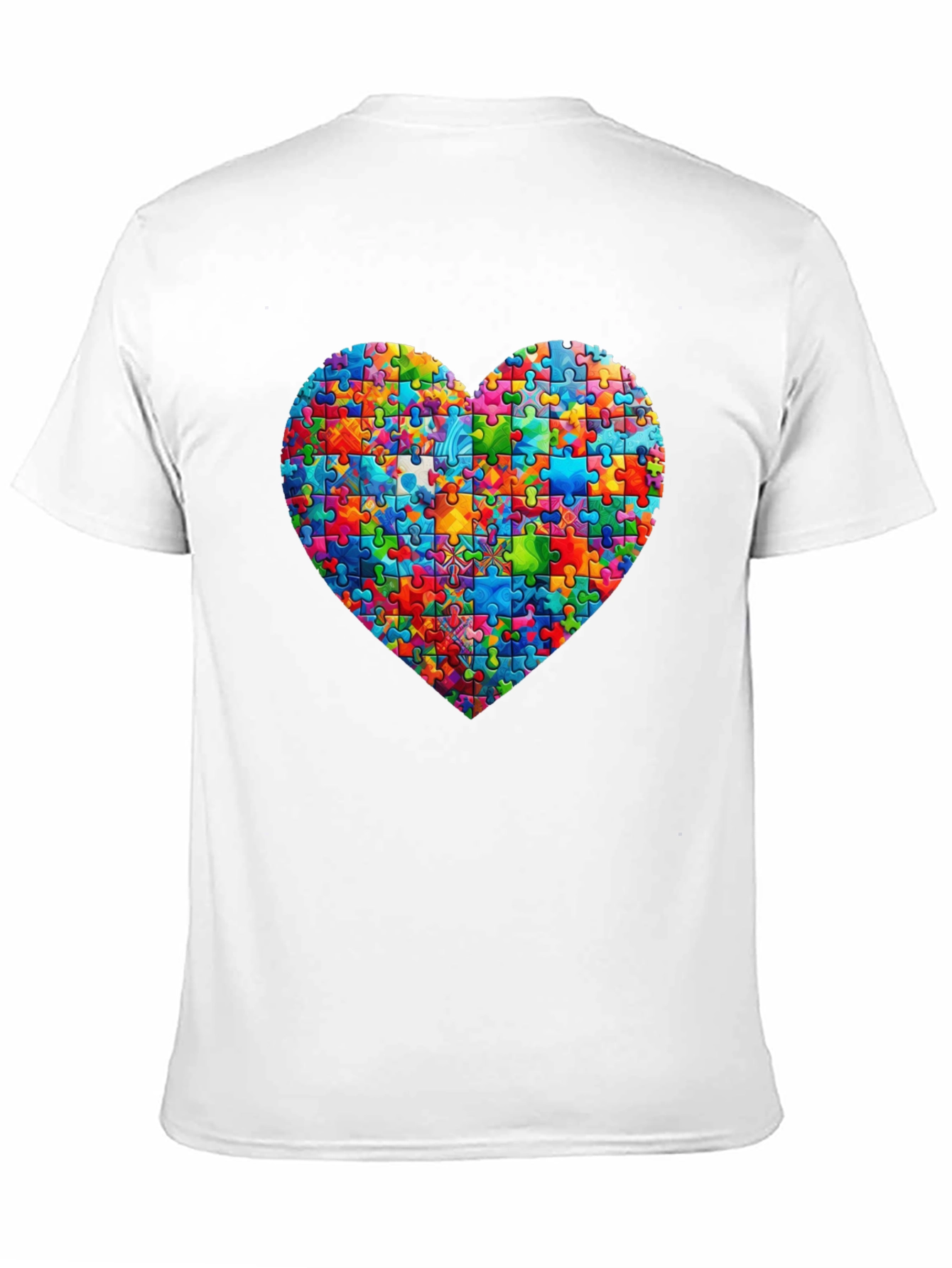 Puzzle Heart T-Shirt - Autism Awareness Tee