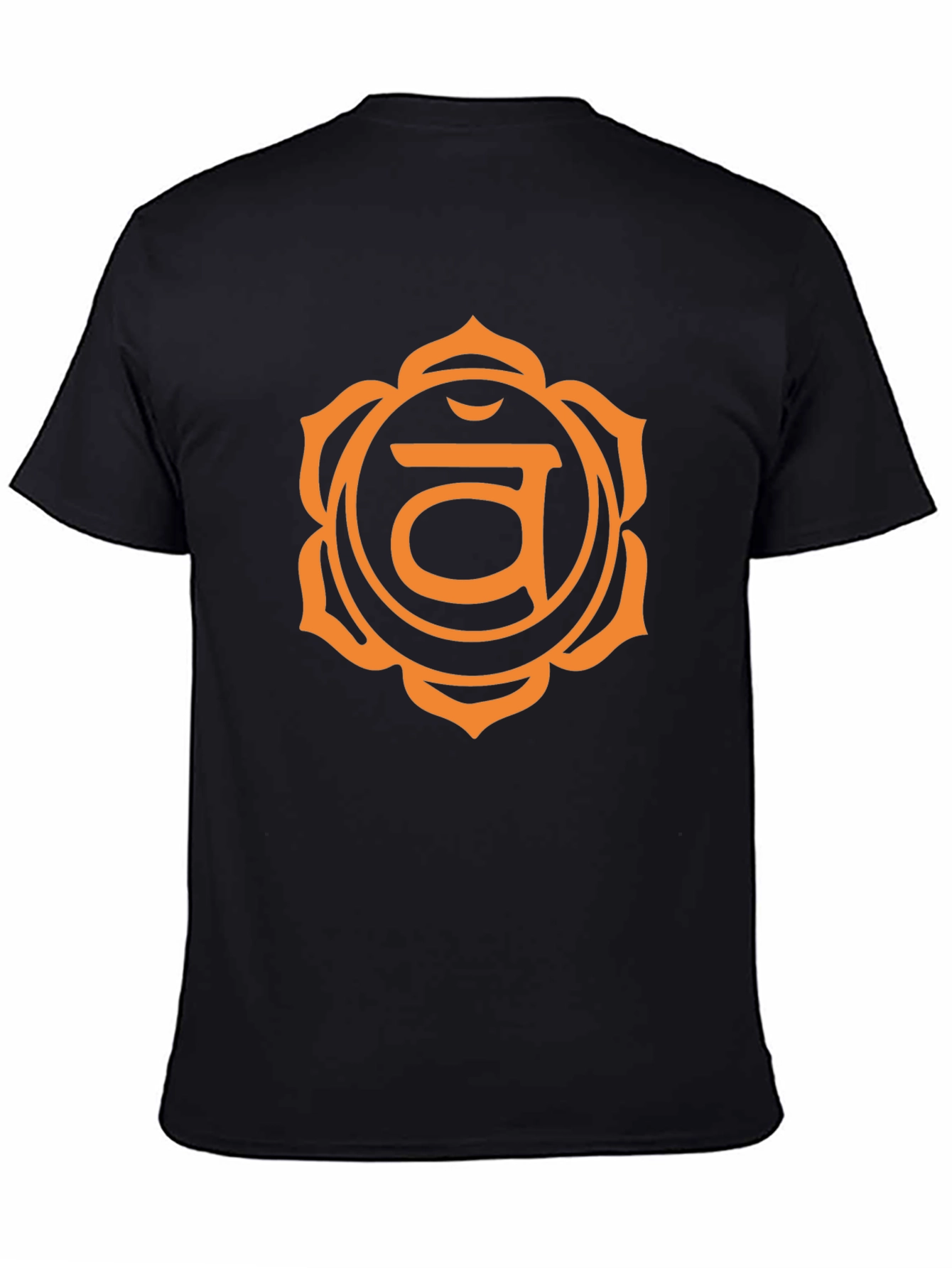 Root Chakra Graphic Tee - Black Cotton T-Shirt