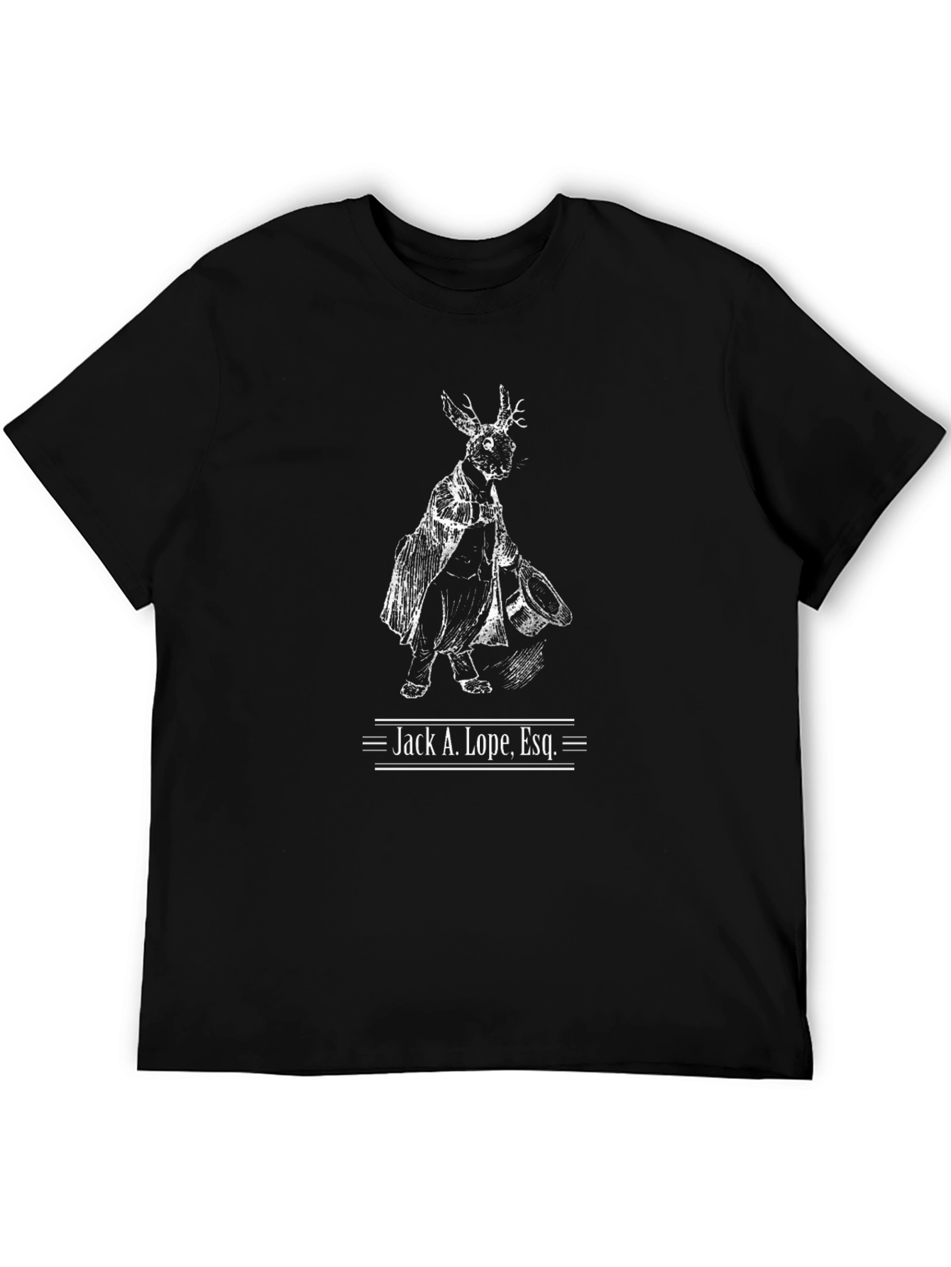 Jackalope Esq. Black Graphic Tee