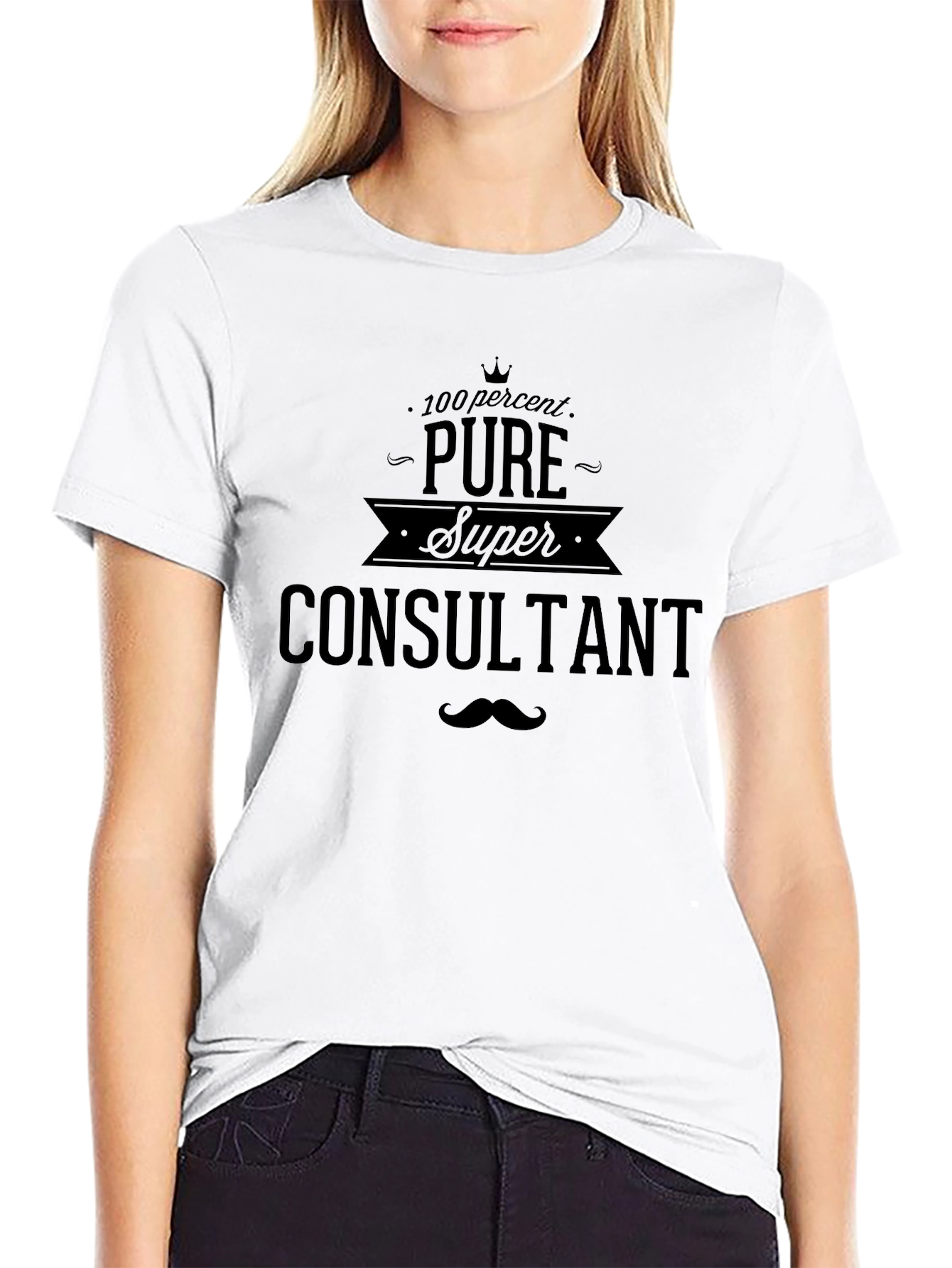 Pure Super Consultant Black Graphic T-Shirt
