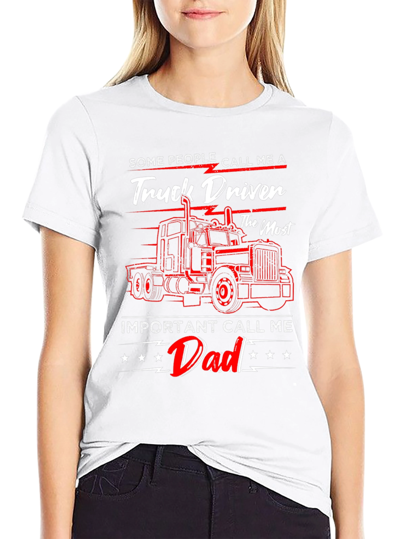 Truck Driver Dad T-Shirt - Fathers Day Gift
