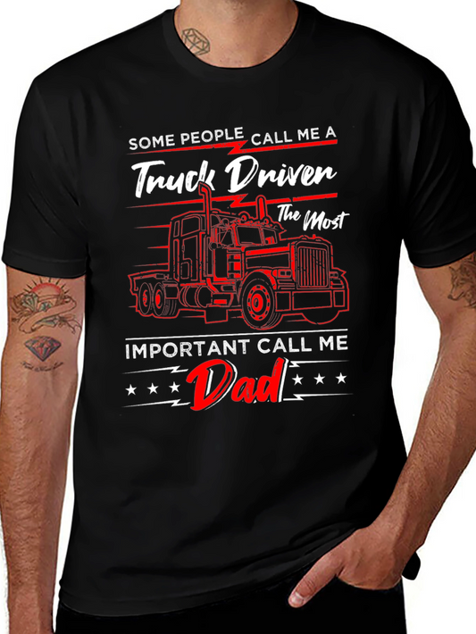 Truck Driver Dad T-Shirt - Fathers Day Gift