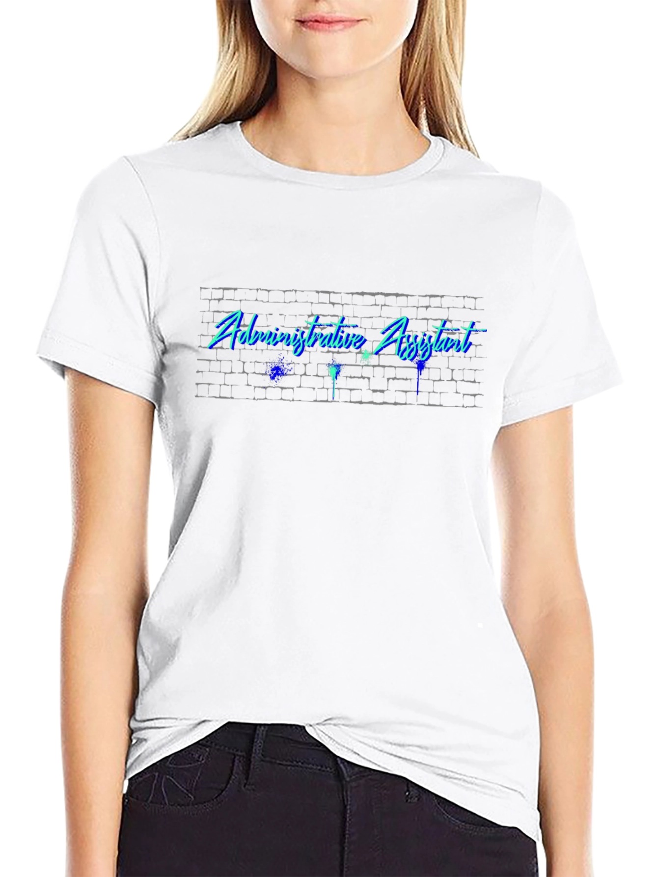 Administrative Assistant Brick Wall T-Shirt