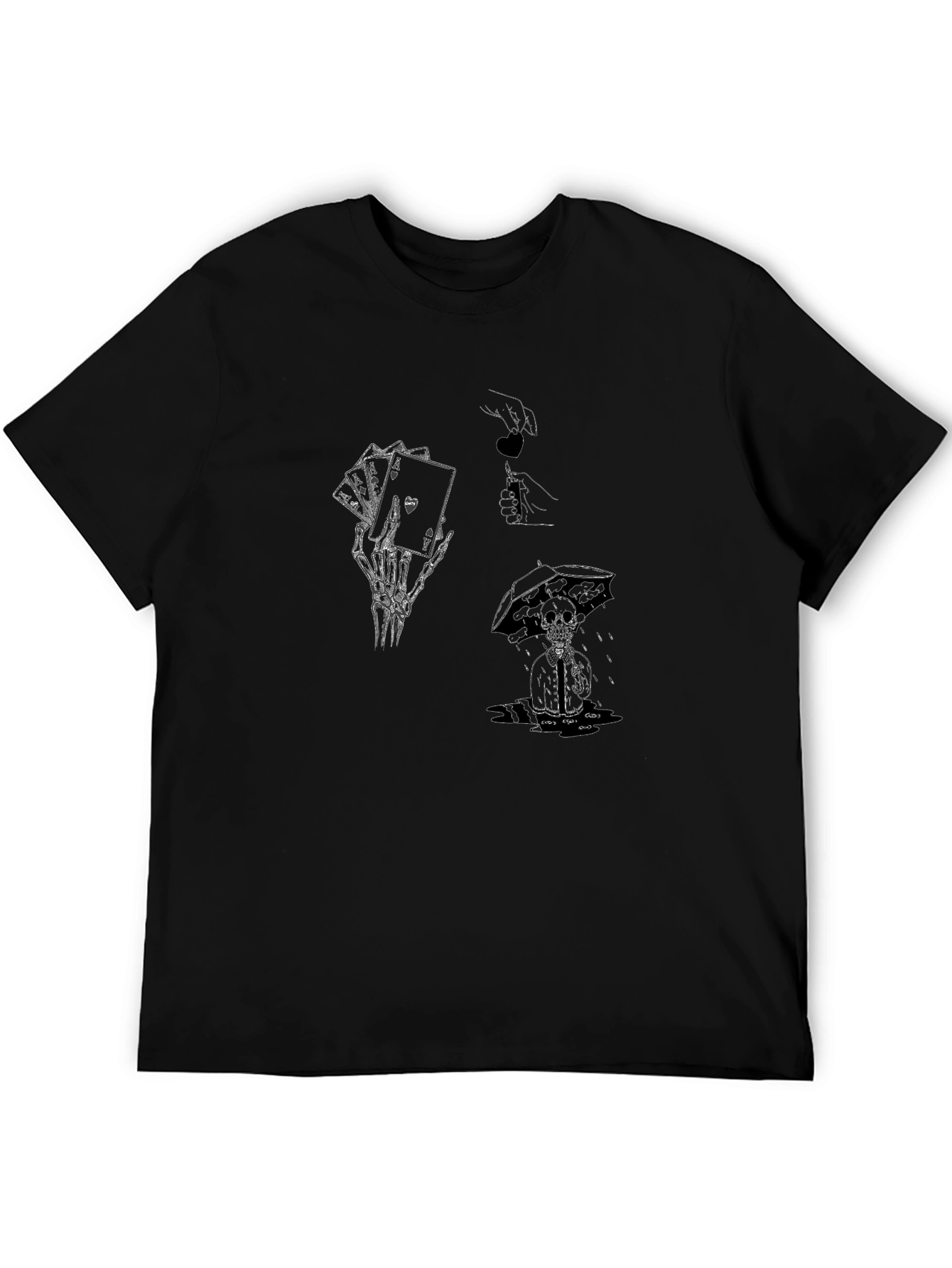 Graphic Tee - Skeleton Hand & Cards